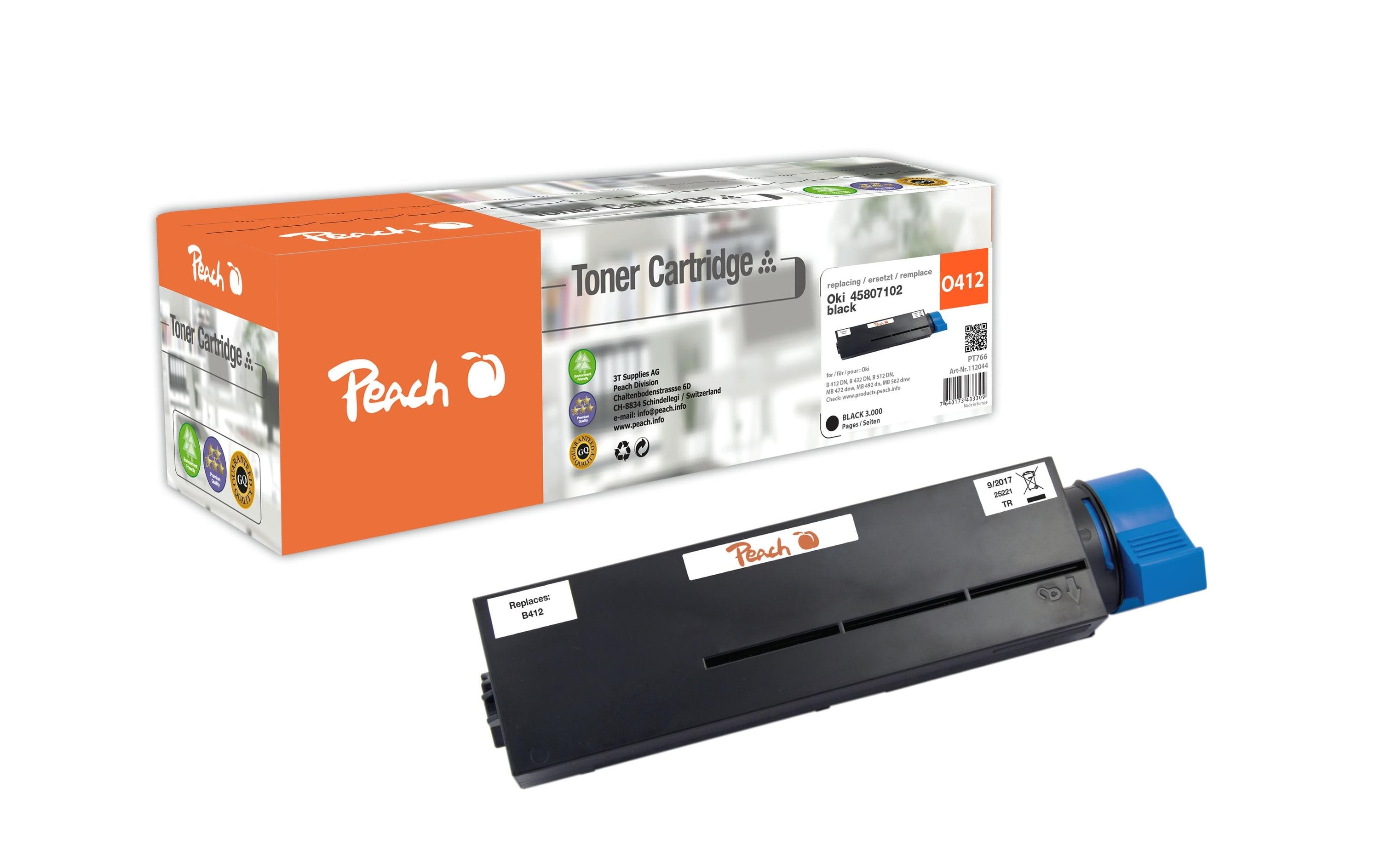 Peach Toner OKI 45807102 Black