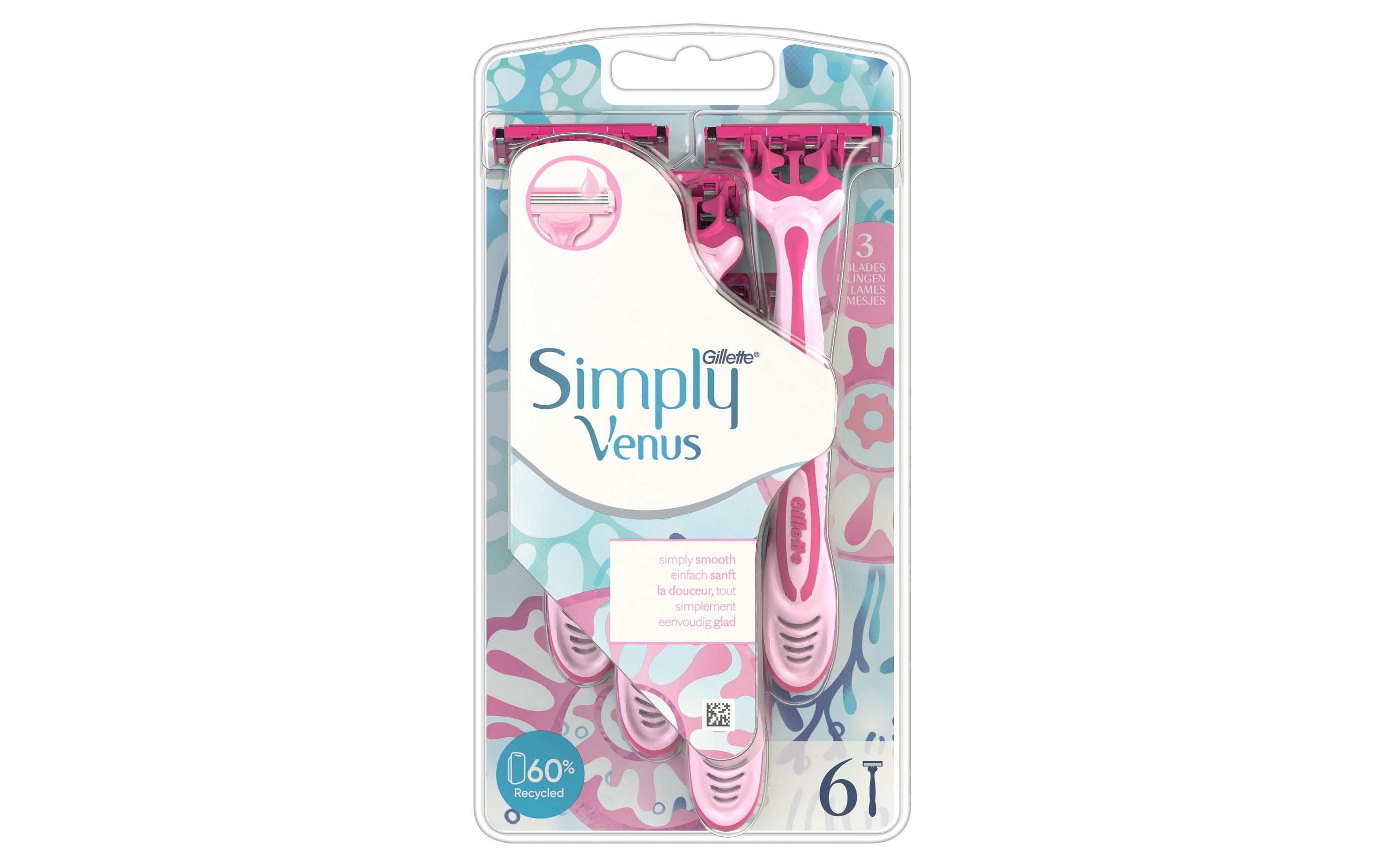 Gillette Venus Einwegrasierer Simply Venus 3 6 Stück