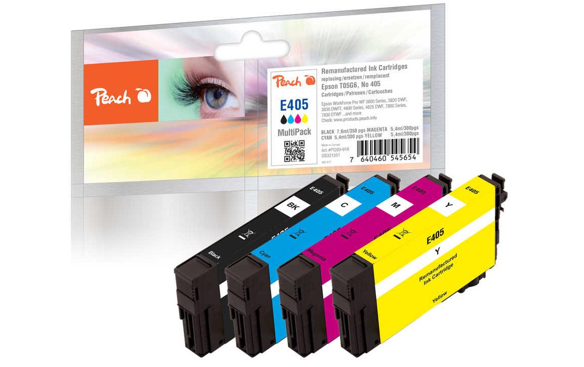 Peach Tintenset Epson Nr. 405 MultiPack C/M/B/Y