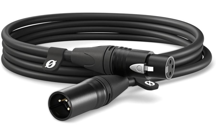 Rode XLR-Kabel XLRm-XLRf 3 m, Schwarz