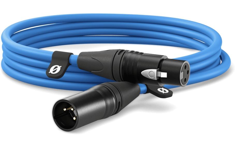 Rode XLR-Kabel XLRm-XLRf 3 m, Blau