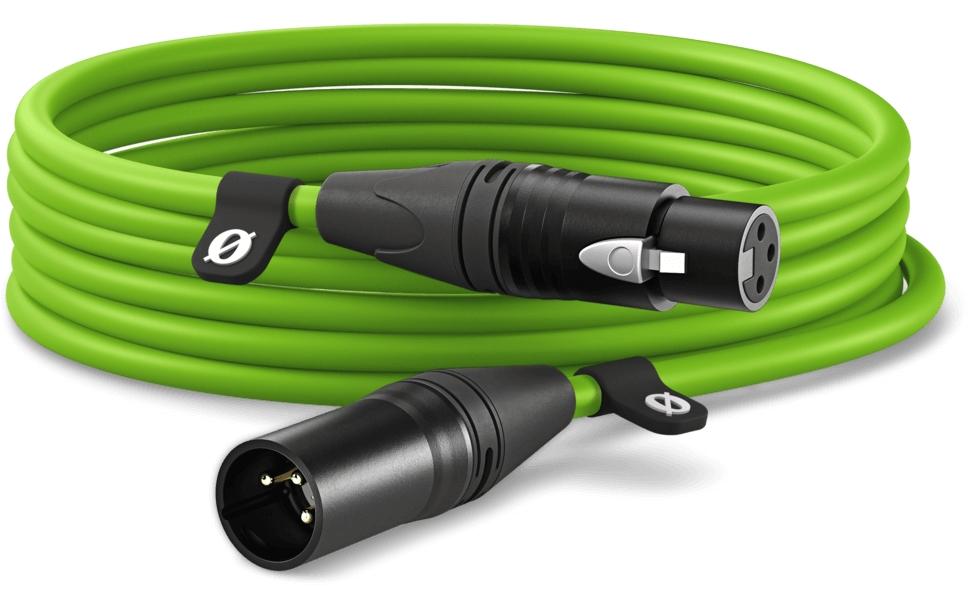 Rode XLR-Kabel XLRm-XLRf 6 m, Grün
