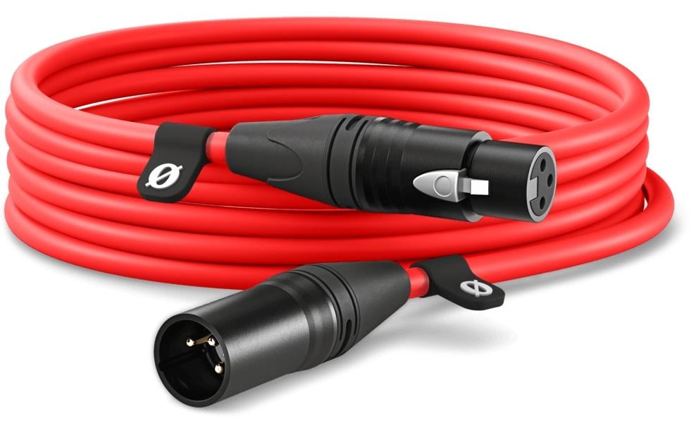 Rode XLR-Kabel XLRm-XLRf 6 m, Rot