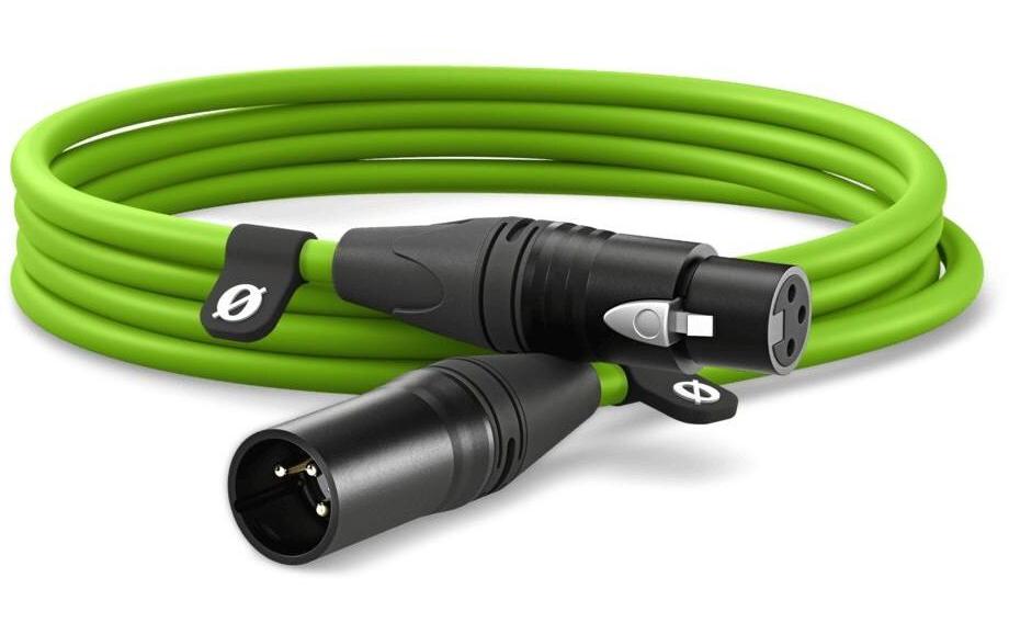 Rode XLR-Kabel XLRm-XLRf 3 m, Grün