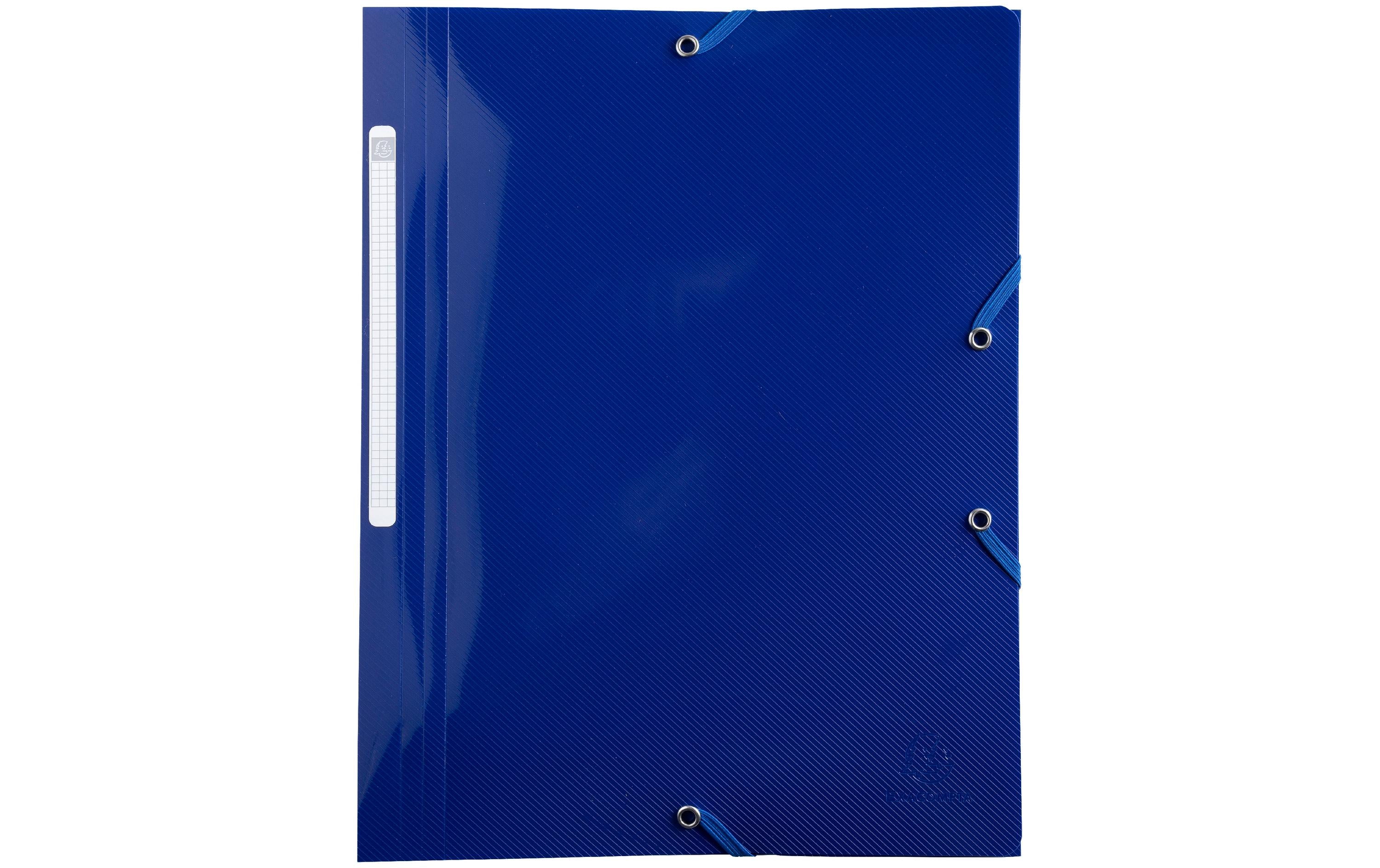 Exacompta Gummibandmappe Bee Blue Marineblau