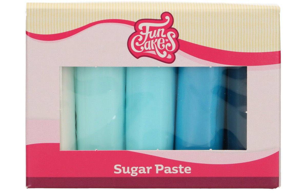 Funcakes Rollfondant FunCakes Blau Töne 5 Rollen