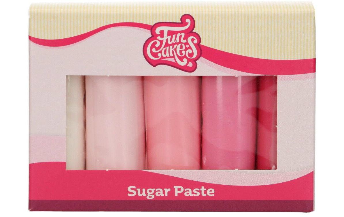 Funcakes Rollfondant FunCakes Rosa Töne 5 Rollen