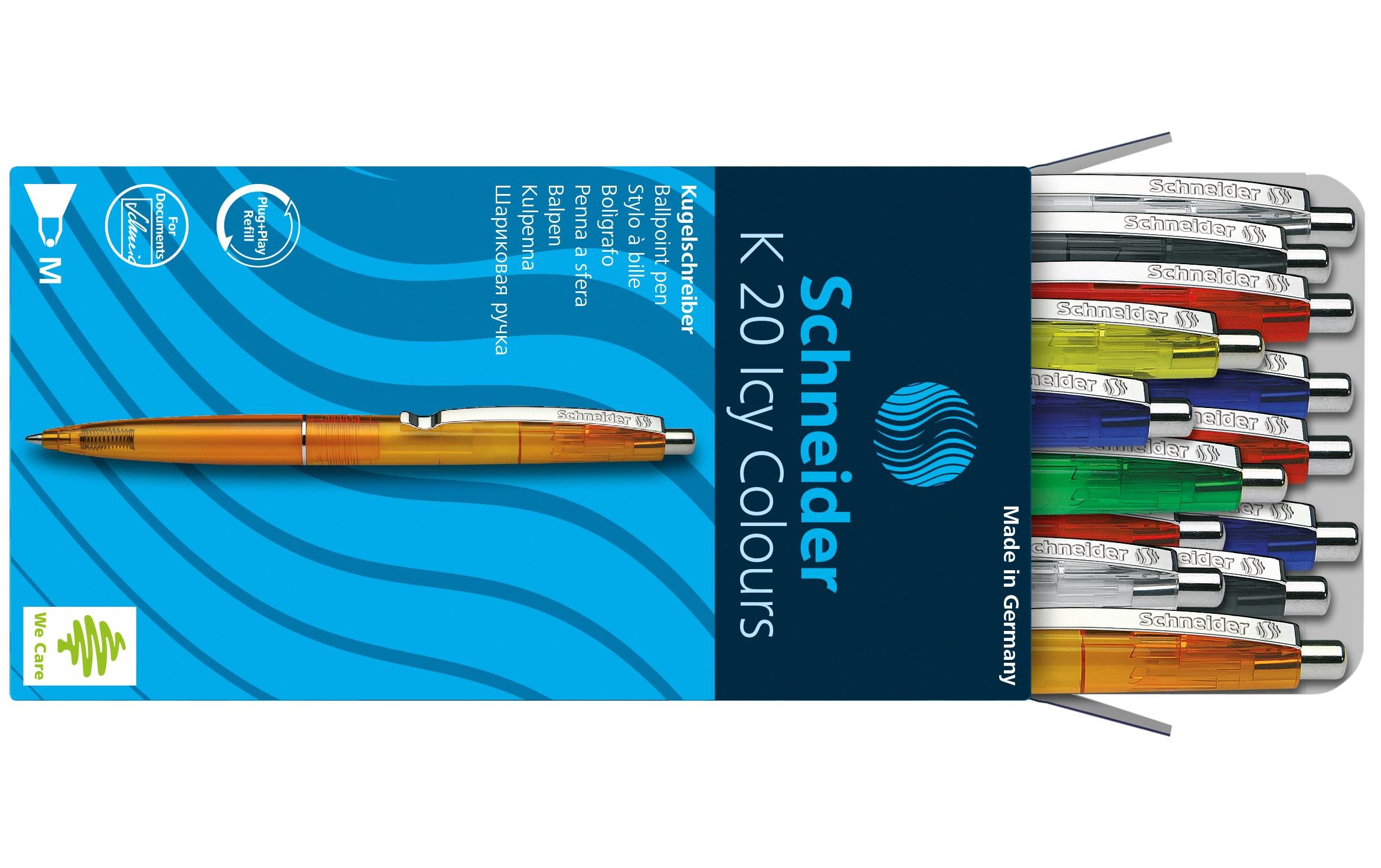 Schneider Kugelschreiber K20 ICY- M assortiert, 20 Stück