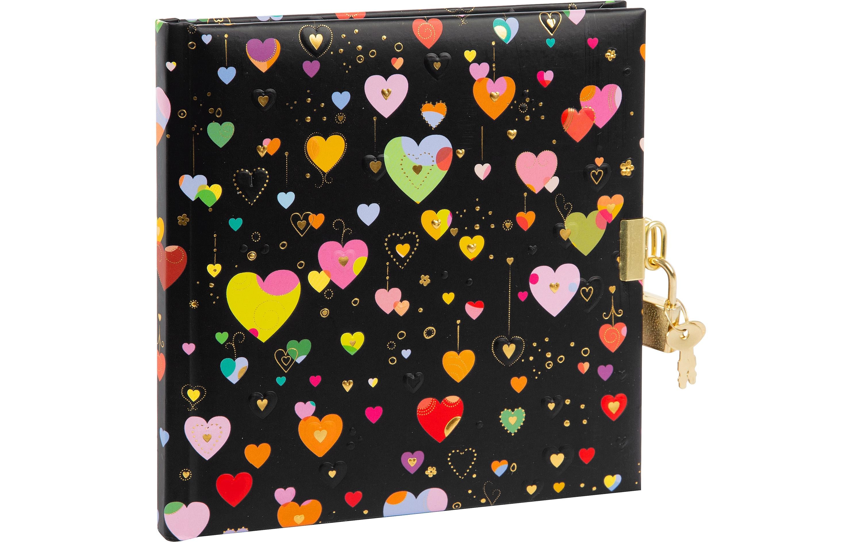 Goldbuch Tagebuch Heart dark 96 Seiten, 16.5 x 16.5 cm