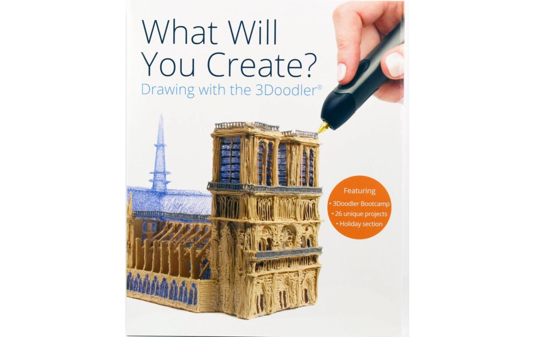 3Doodler Buch Project 3D Stifte Weiss