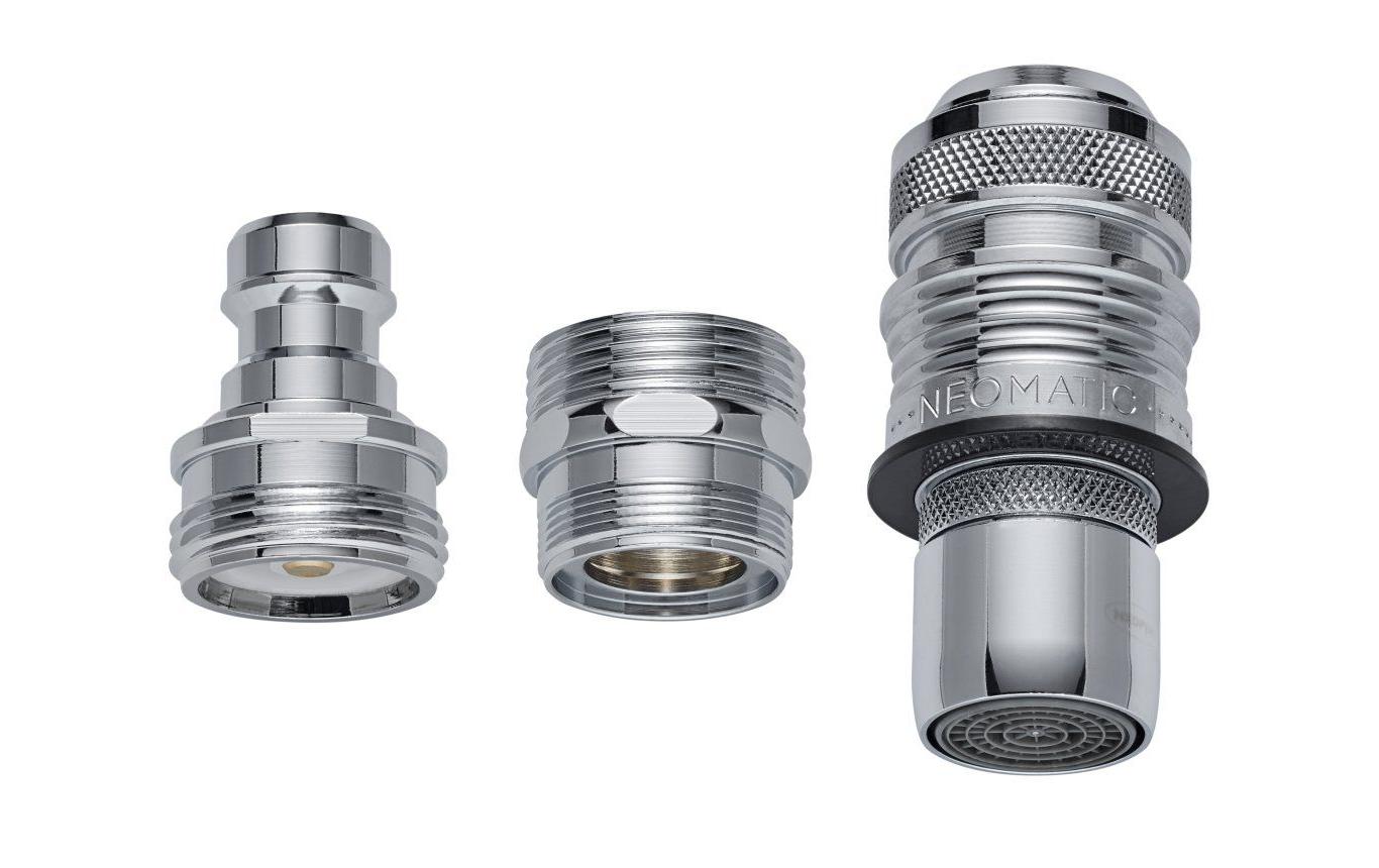 diaqua® Wasch-/Spülmaschinen Set Messing verchromt
