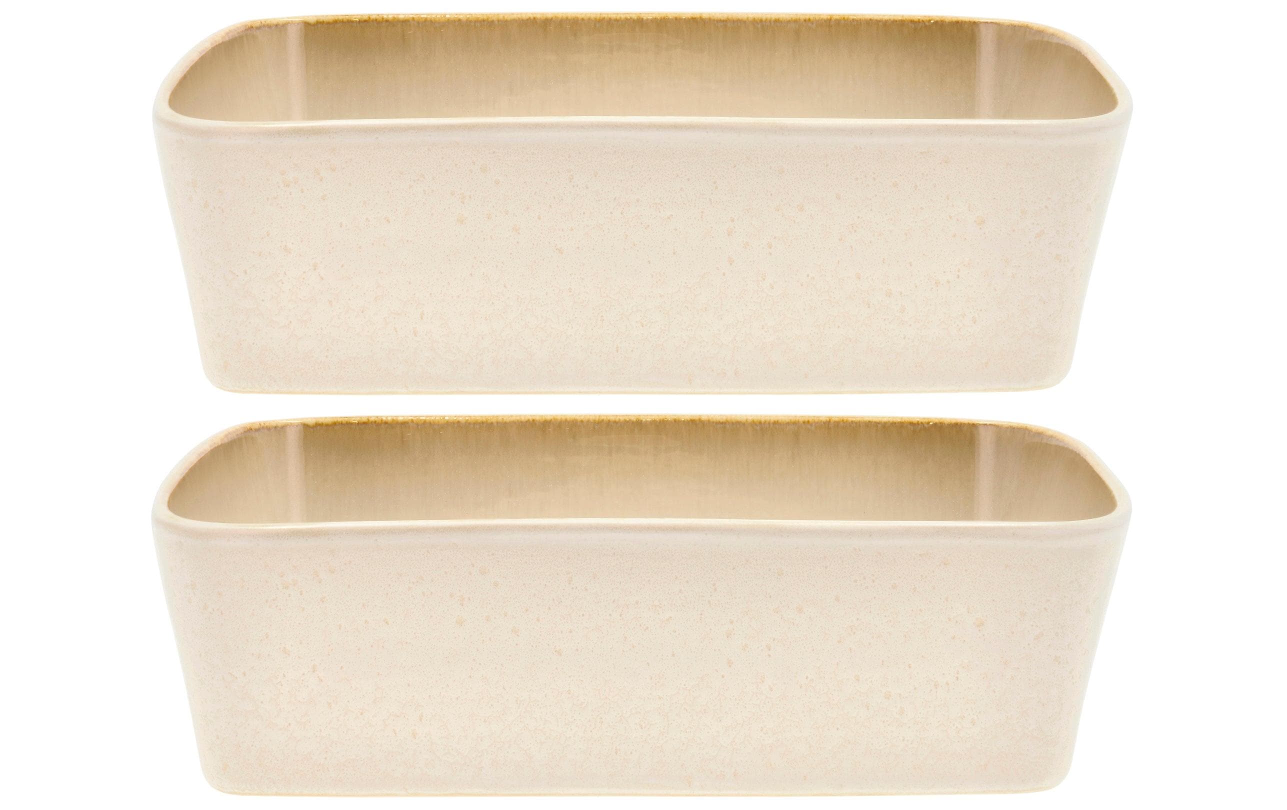 Bitz Schale Gastro 28 cm x 21 cm, 2 Stück, Crème