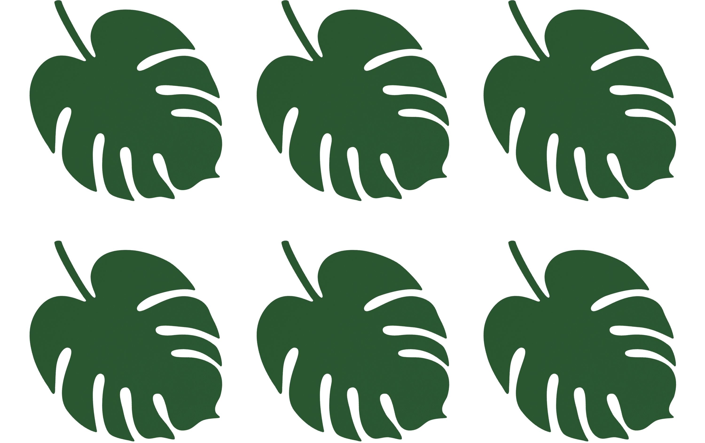 Partydeco Tischkarte Aloha Monstera 6 Stück