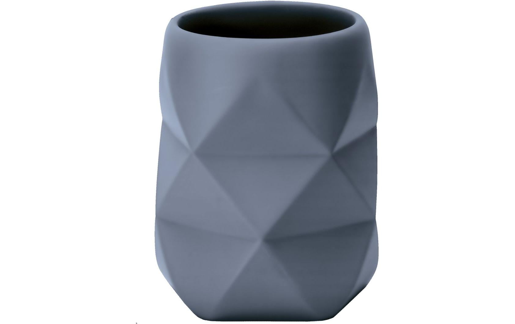 Kleine Wolke Zahnputzbecher Crackle Dunkelgrau