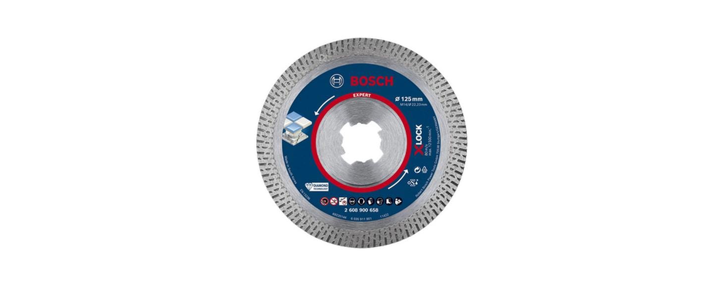 Bosch Professional Diamanttrennscheibe EXPERT HardCeramic X-LOCK, 115 mm