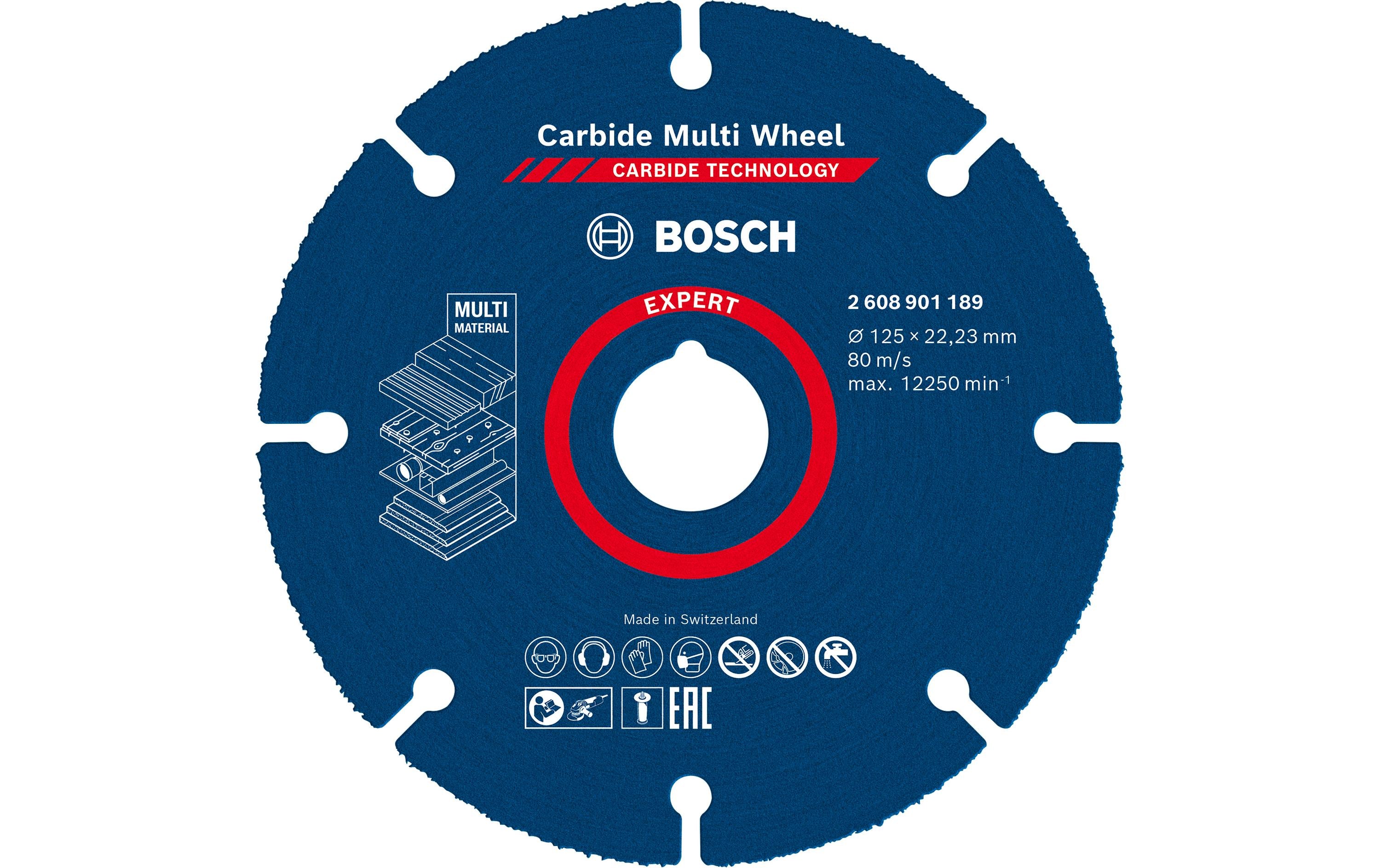 Bosch Professional Trennscheibe EXPERT Carbide Multi Wheel, 125 mm