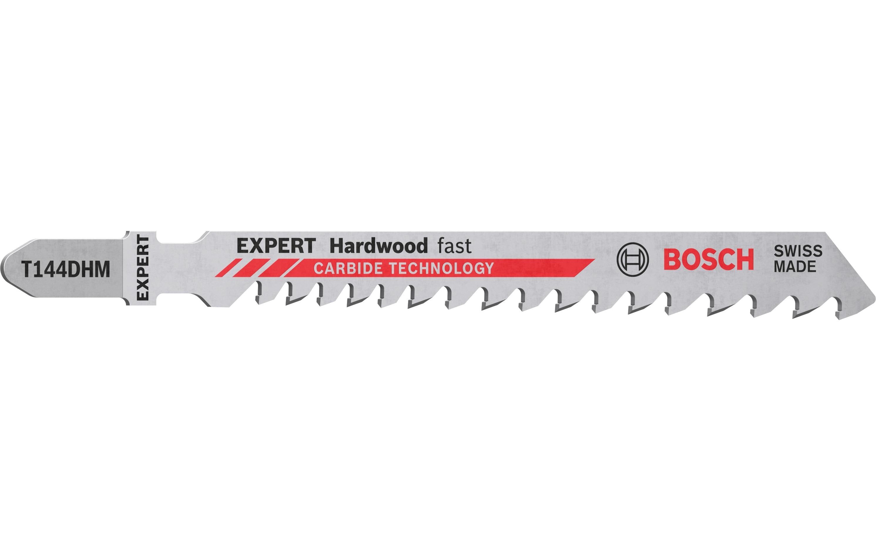 Bosch Professional Stichsägeblatt EXPERT Hardwood Fast T 144 DHM, 3 Stück