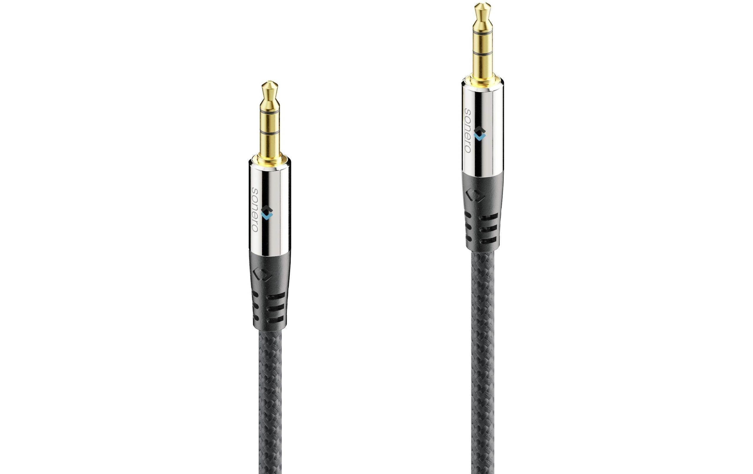 sonero Audio-Kabel 3.5 mm Klinke mit Nylonmantel 2 m
