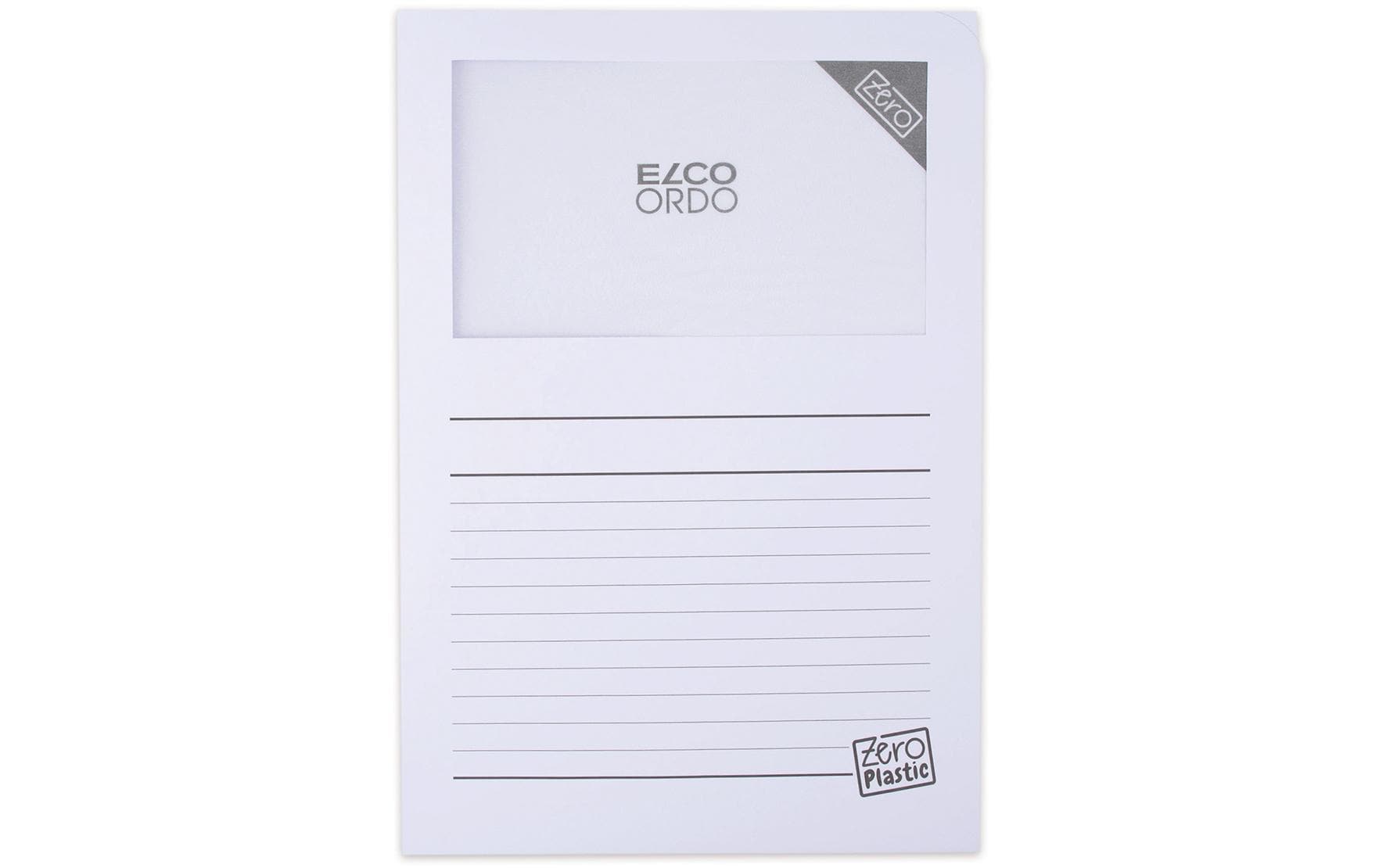 ELCO Sichthülle Zero Plastic Weiss, 100 Stück