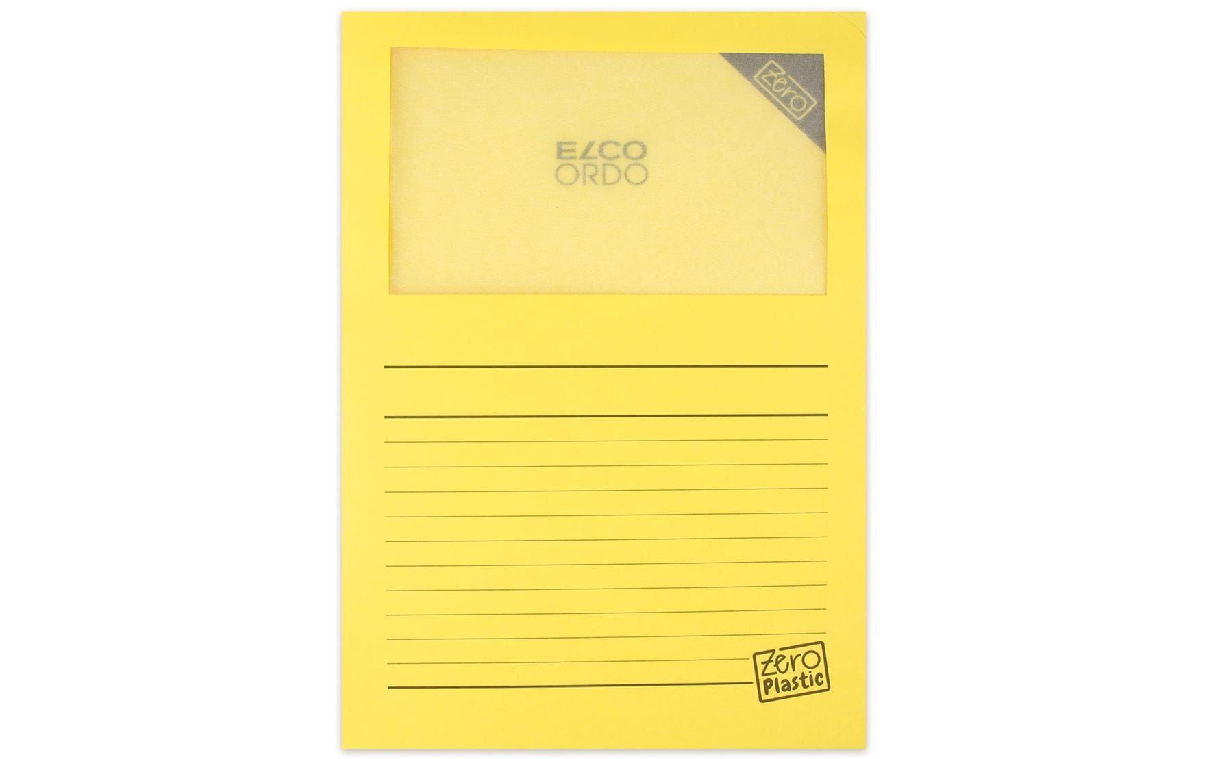 ELCO Sichthülle Zero Plastic Gelb, 100 Stück