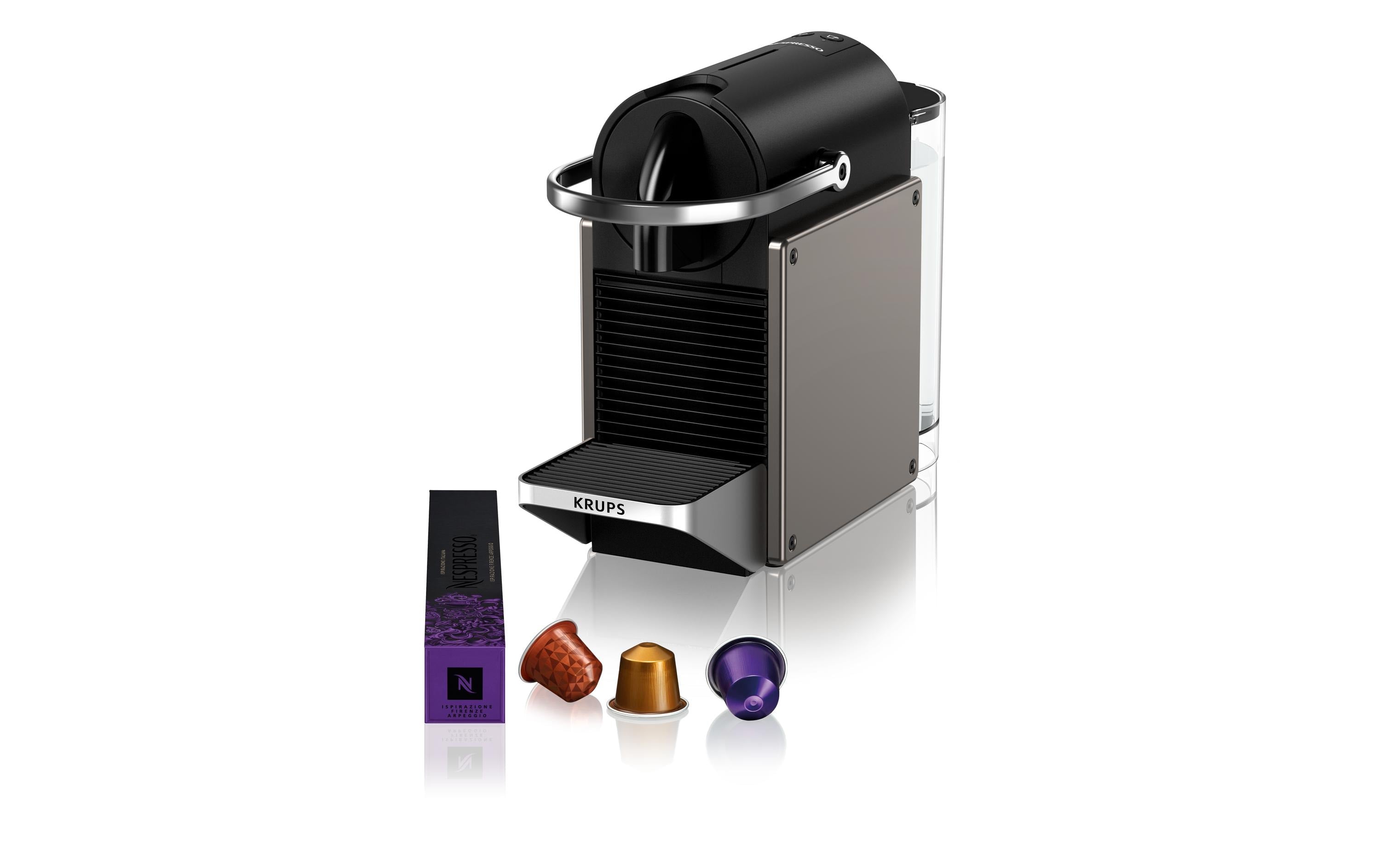 Krups Kaffeemaschine Nespresso Pixie XN306TCH Titan