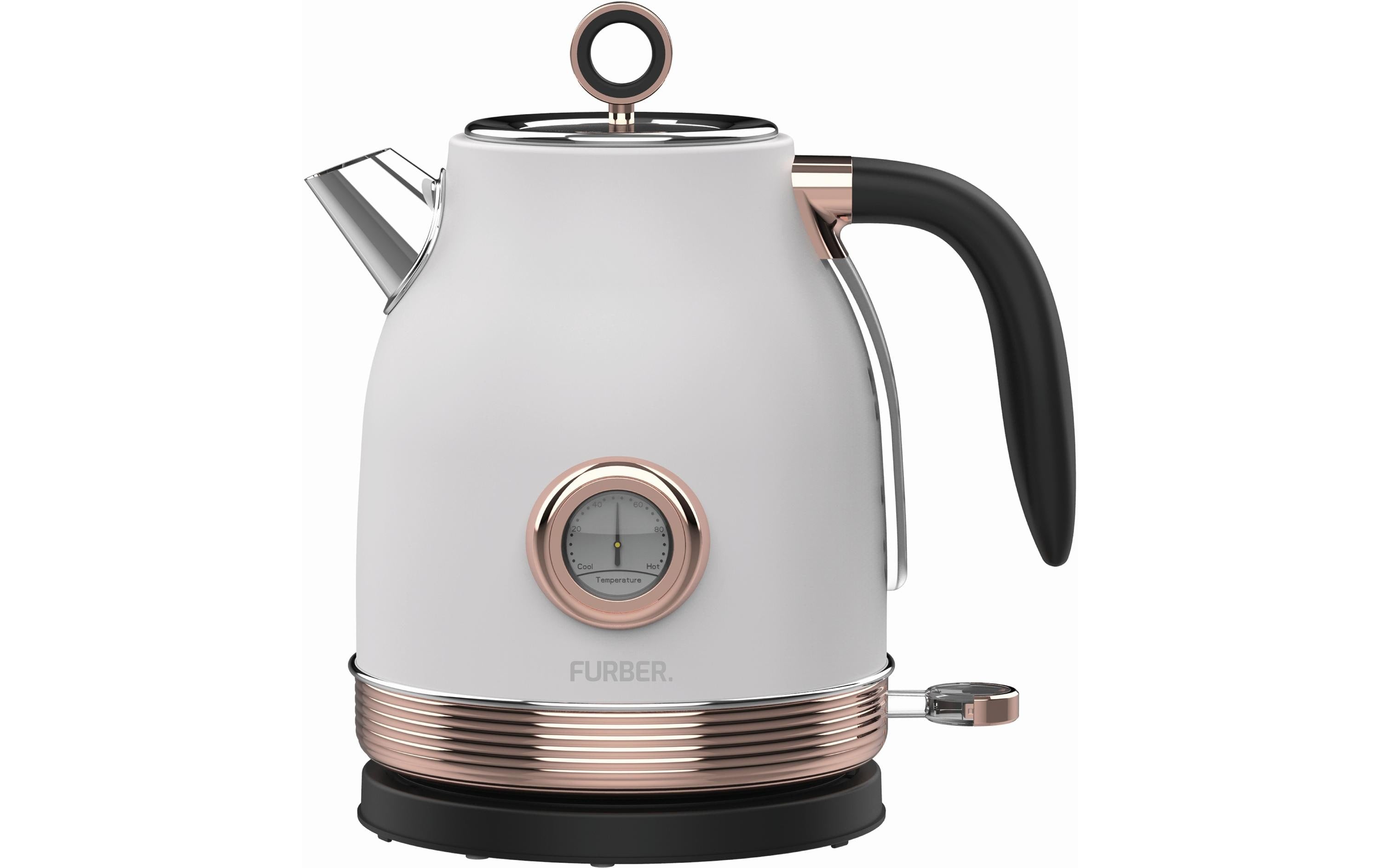 FURBER Wasserkocher Monroe 1.7 l, Rosegold/Weiss
