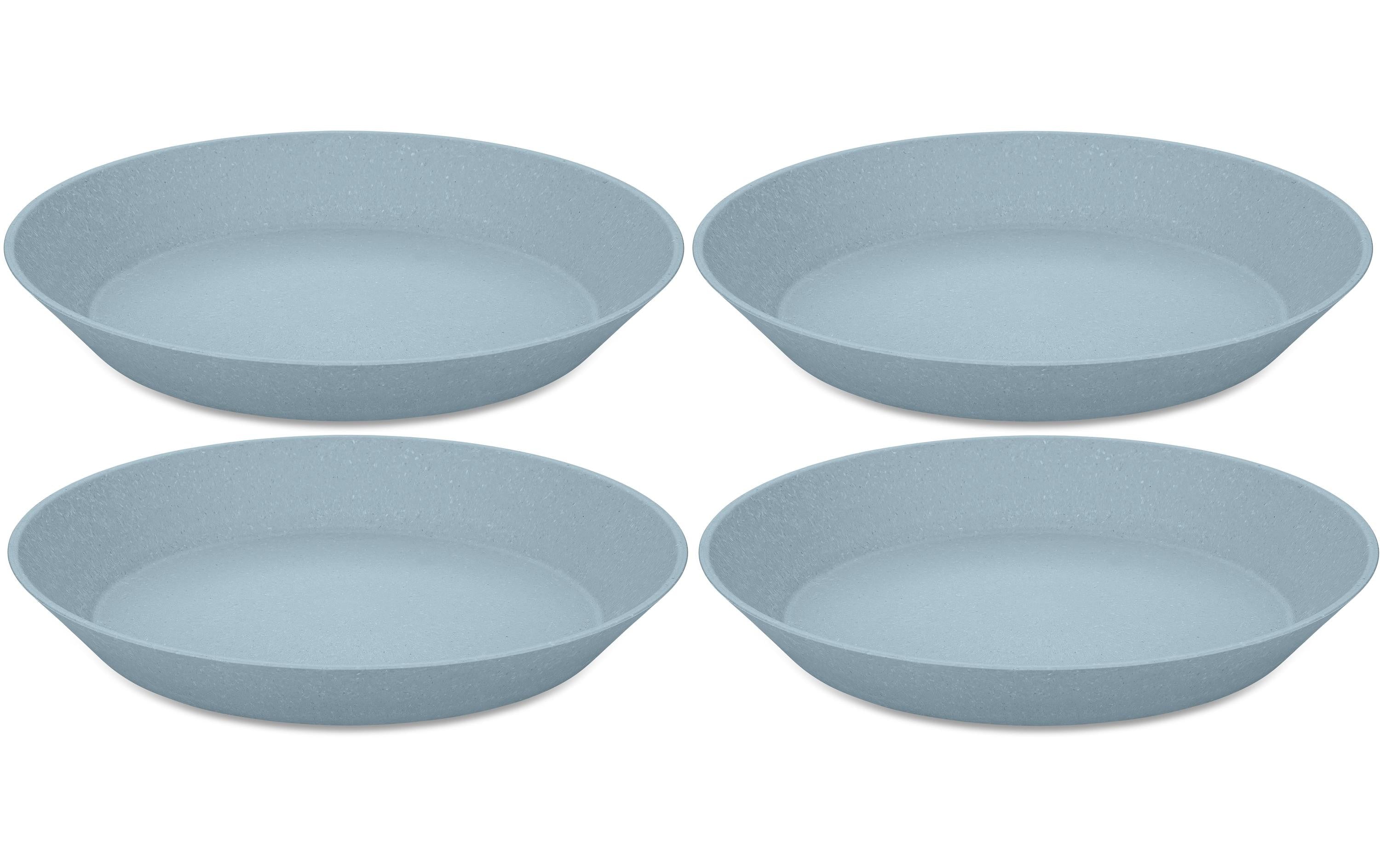 Koziol Suppen- & Pastateller Connect 24 cm, 4 Stück, Blau
