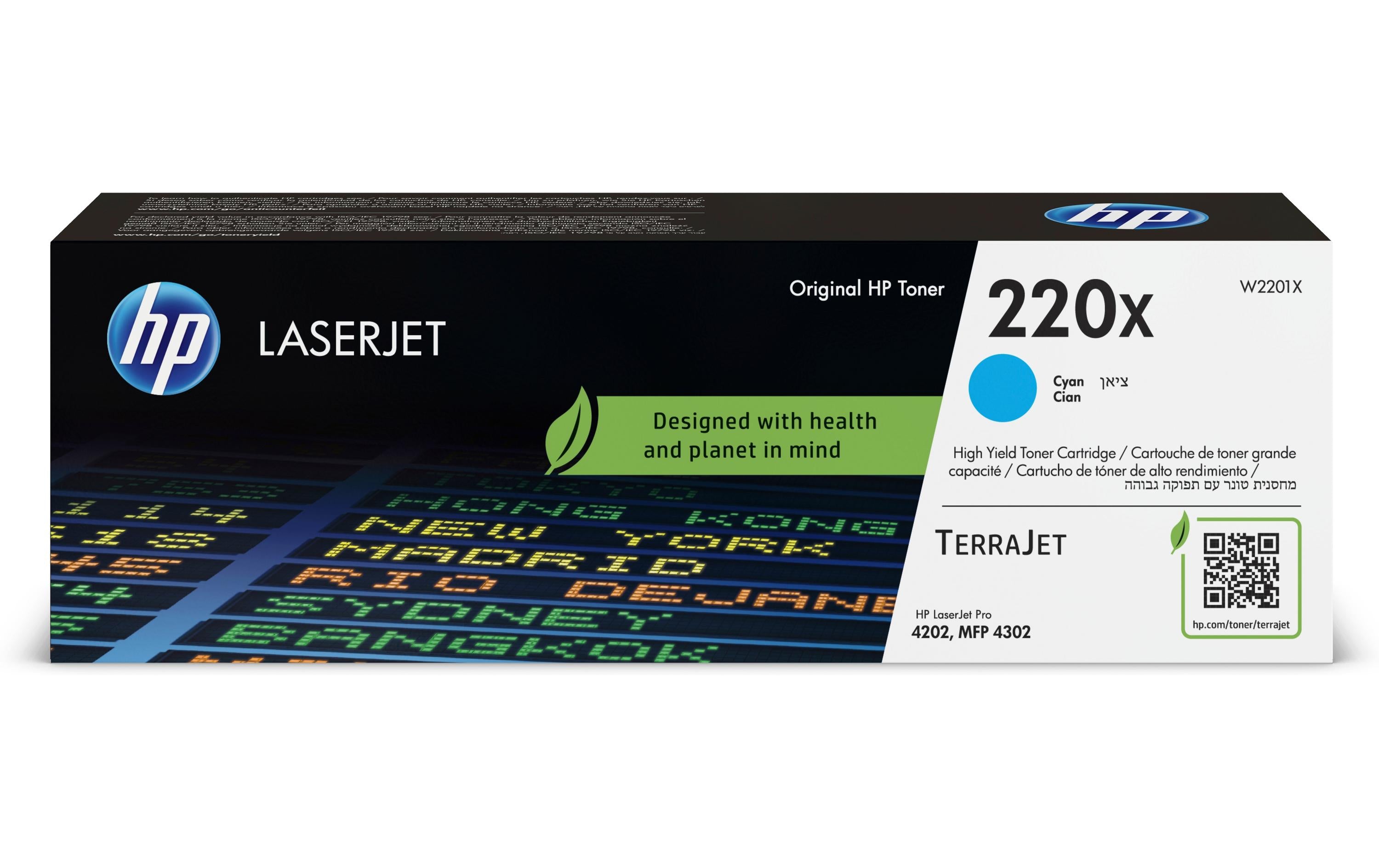HP Toner Nr. 220X (W2201X) Cyan
