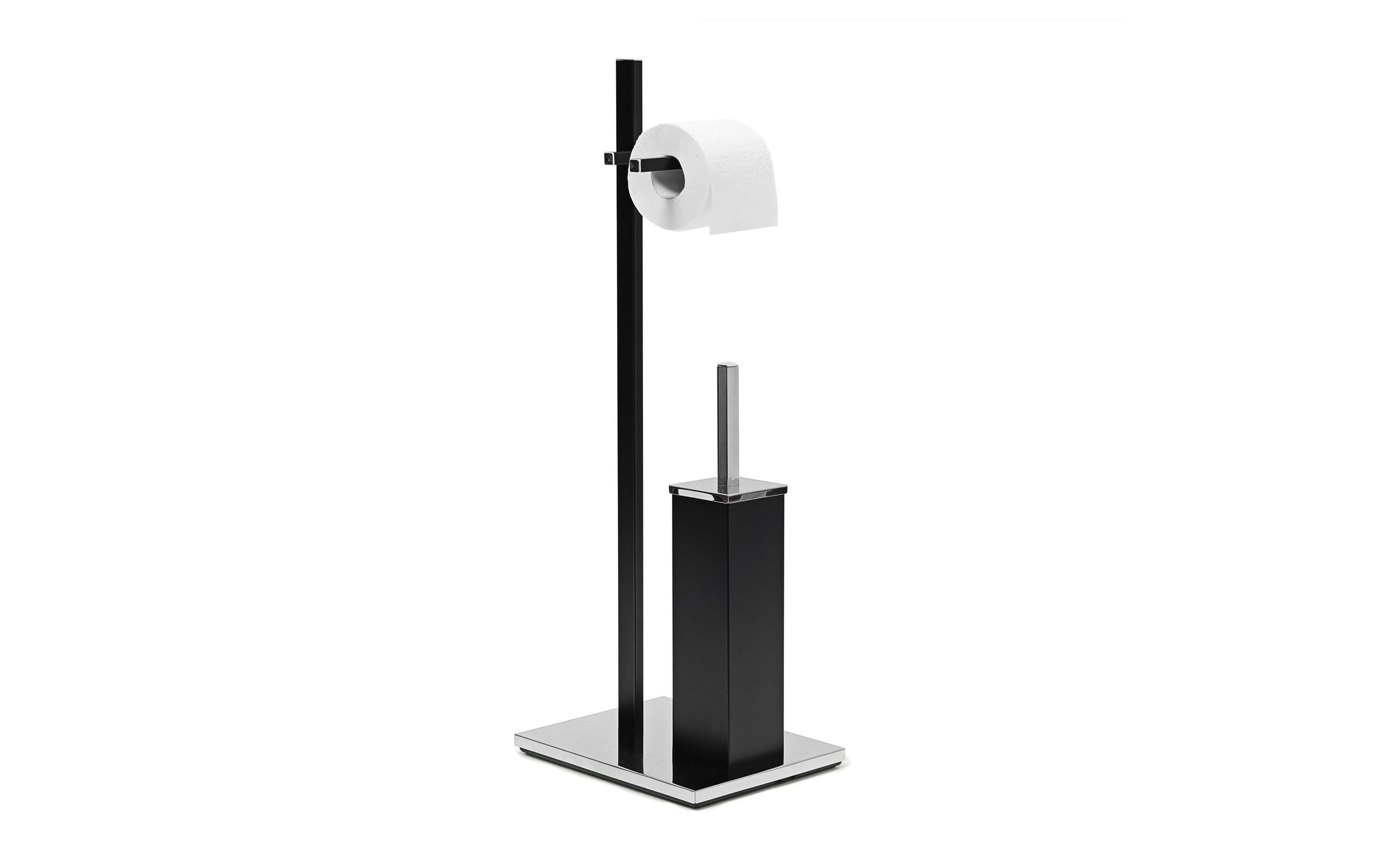 relaxdays Toilettengarnitur Schwarz