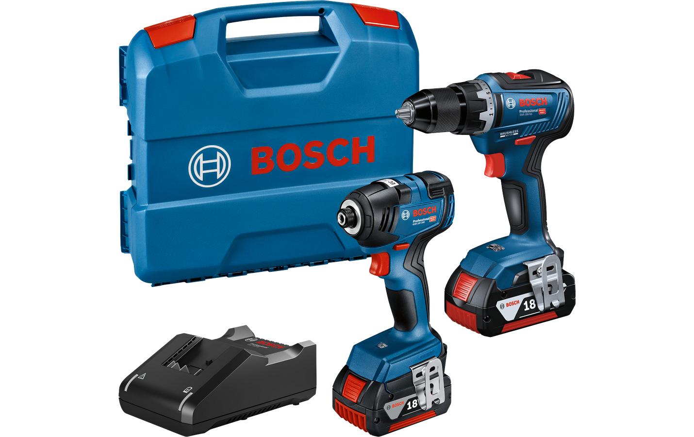 Bosch Professional Akku-Schrauber Set GDR 18V-200 + GSR 18V-55