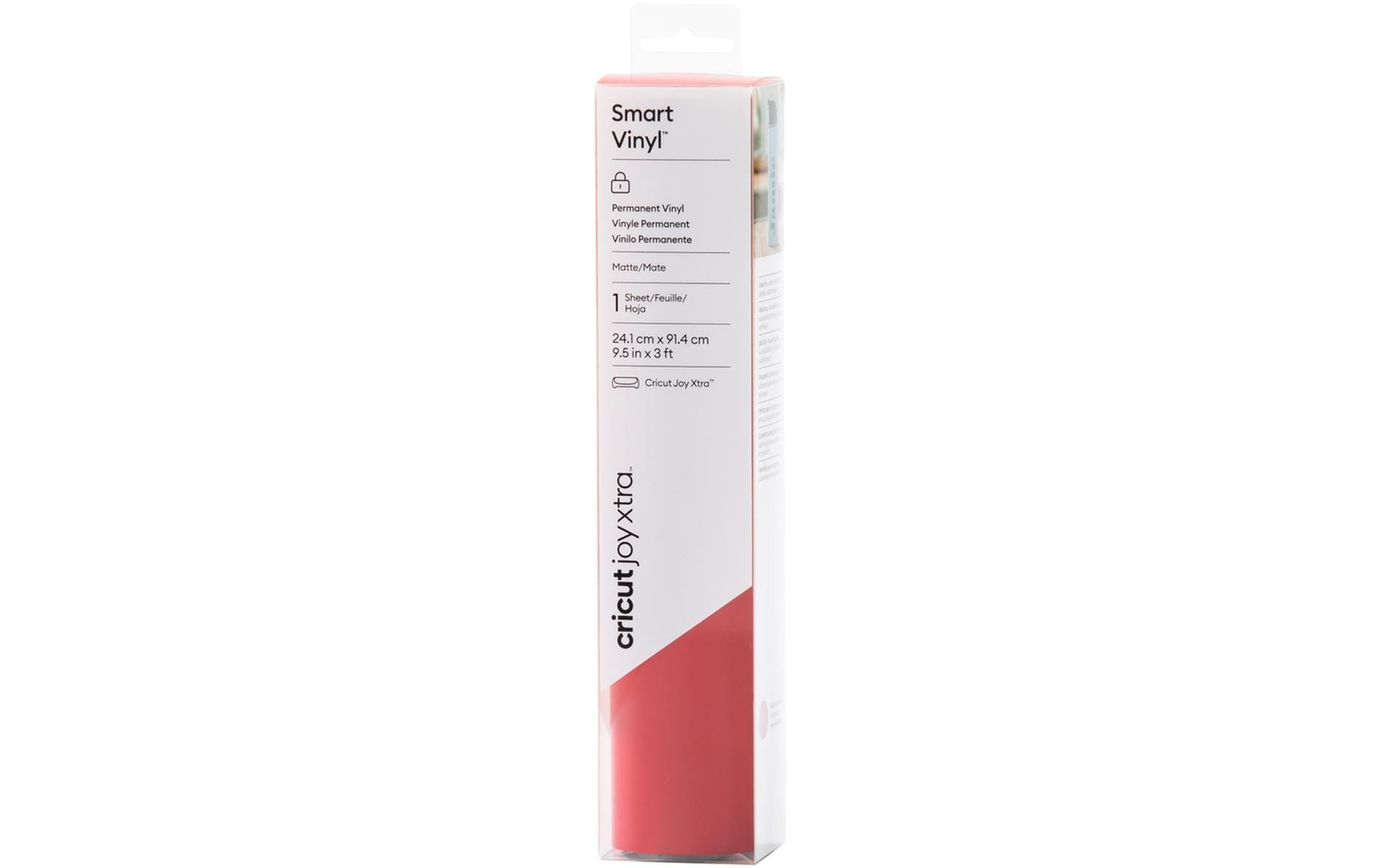 Cricut Vinylfolie Joy Xtra Smart permanent 24.1 x 91.4 cm, Rot