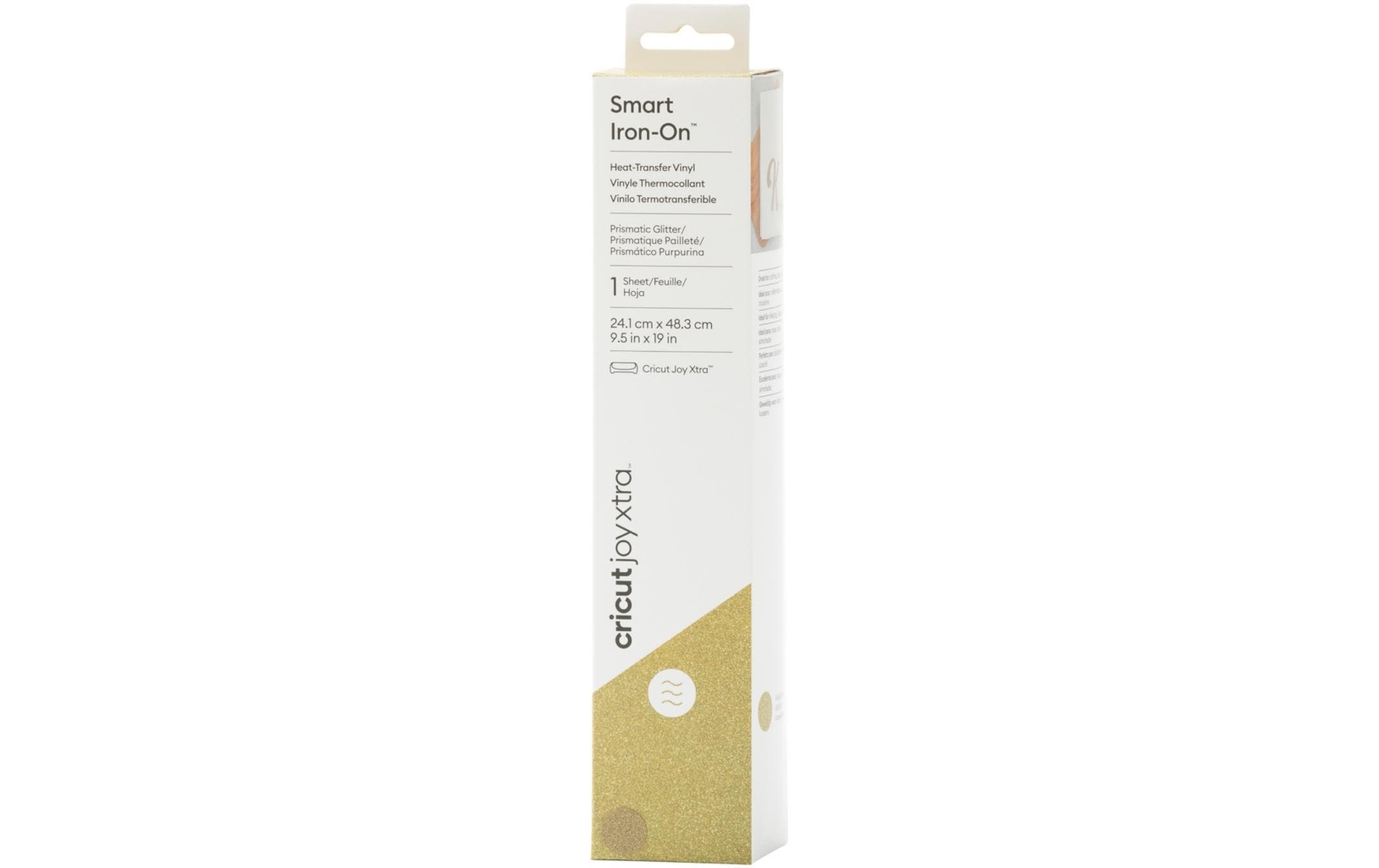 Cricut Aufbügelfolie Joy Xtra Smart 24.1 x 48.3 cm, Gold Glitzer