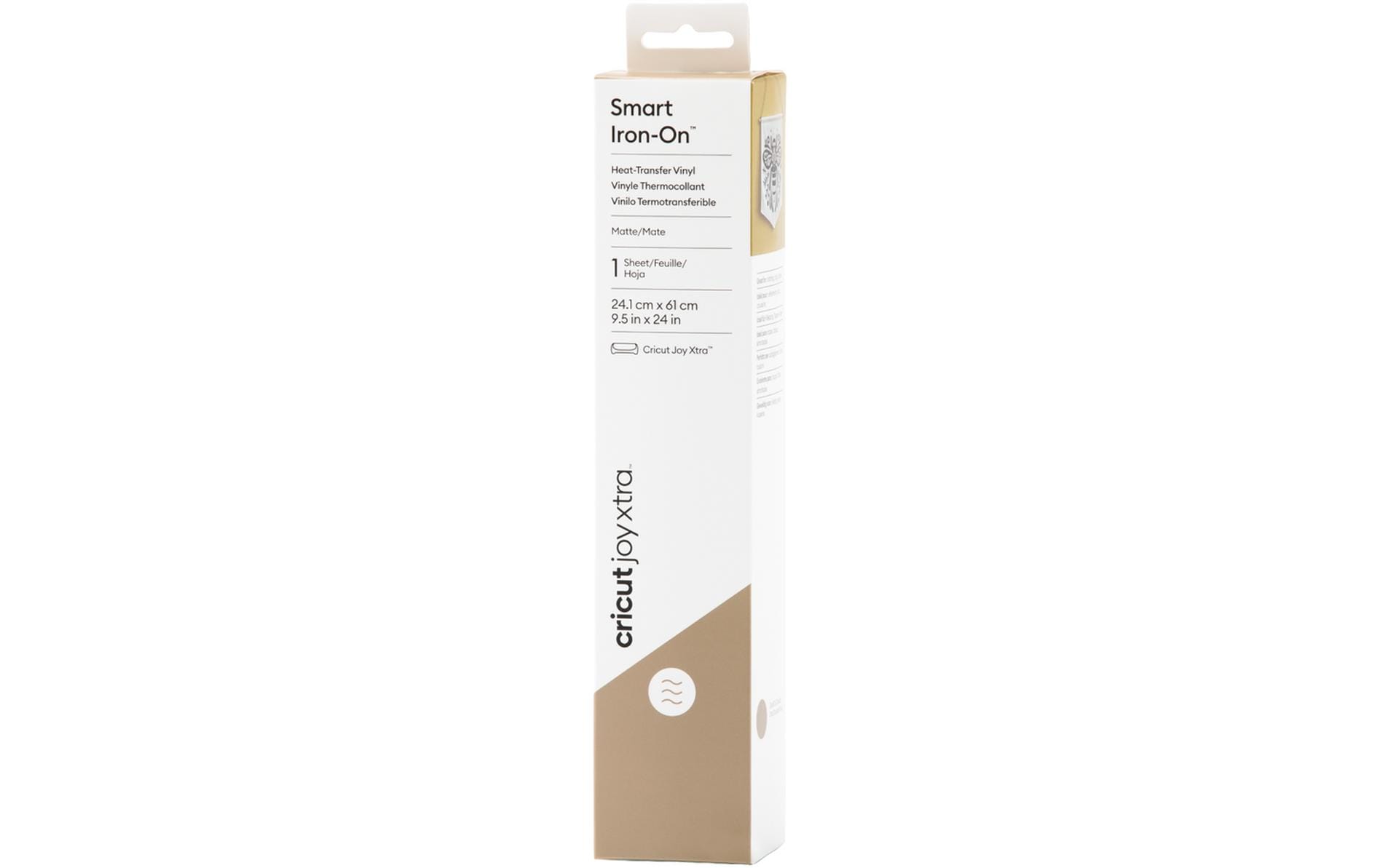 Cricut Aufbügelfolie Joy Xtra Smart 24.1 x 61 cm, Gold
