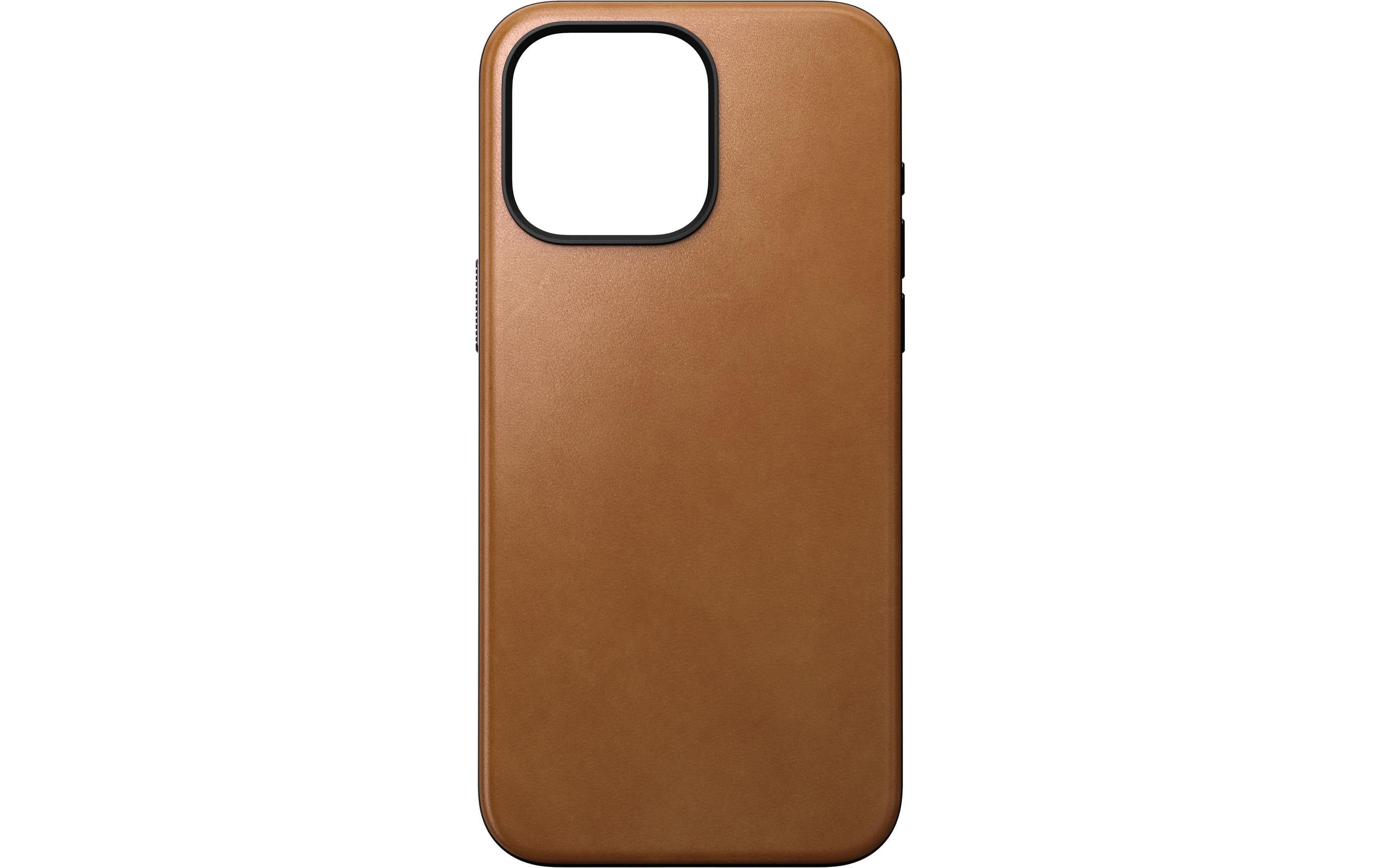 Nomad Back Cover Modern Leather iPhone 15 Pro Max Rostbraun