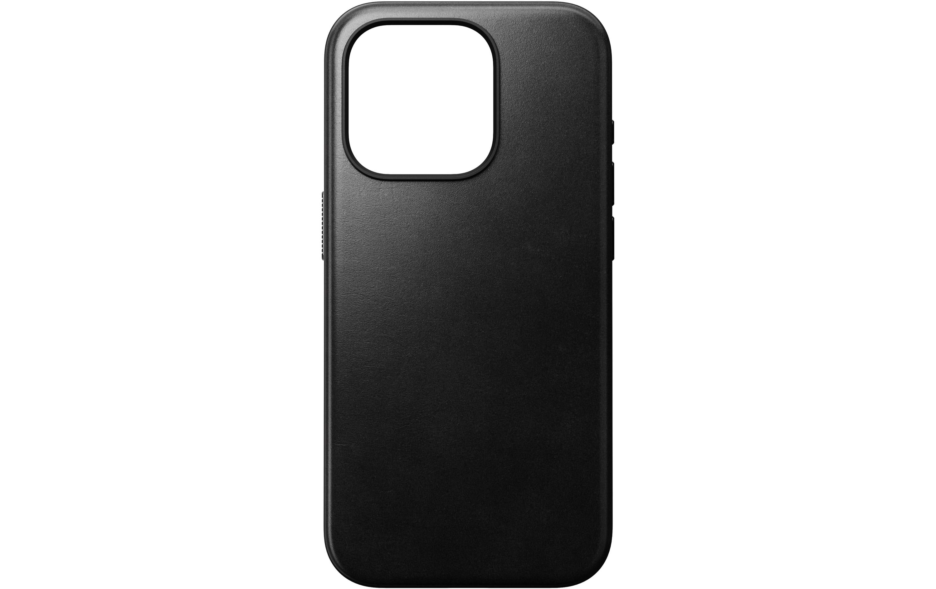 Nomad Back Cover Modern Leather Horween iPhone 15 Pro Schwarz