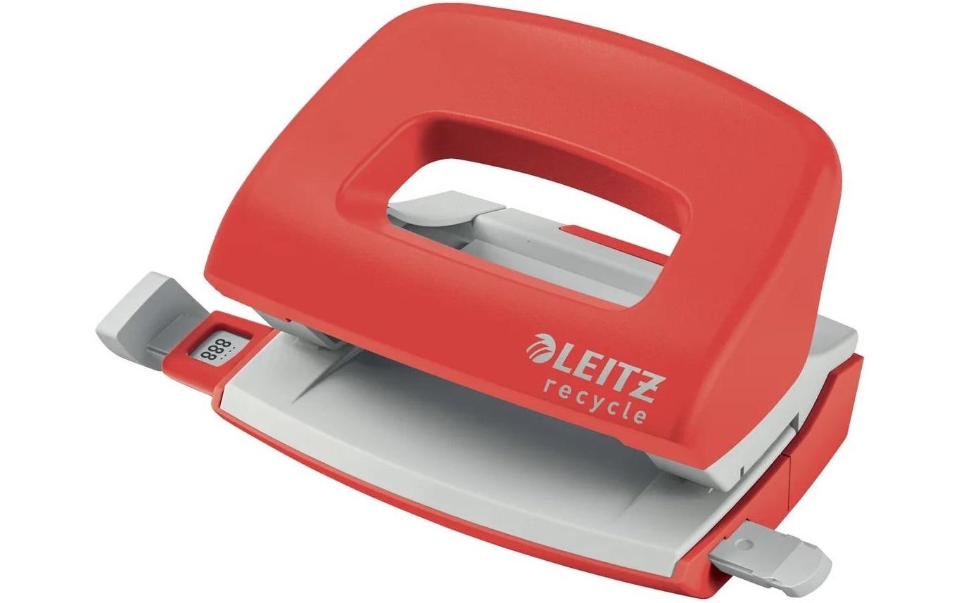 Leitz Locher NeXXt Recycle Mini 10 Seiten, Rot