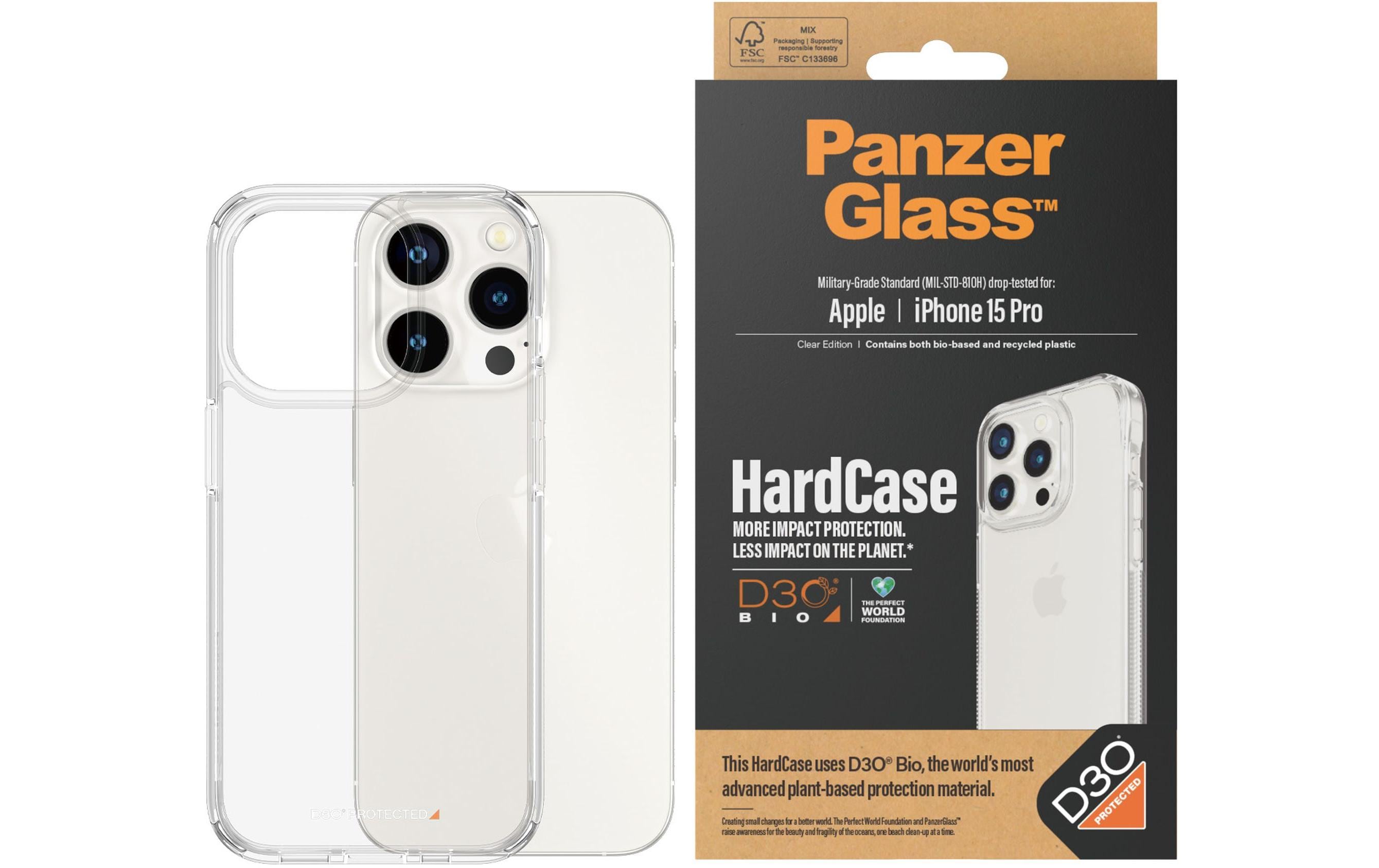 Panzerglass Back Cover Hard Case iPhone 15 Pro
