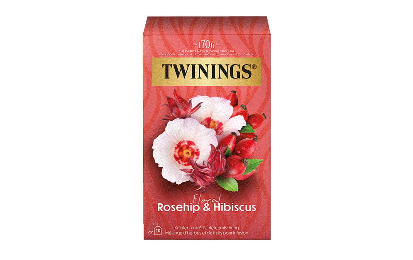 Twinings Teebeutel Hagebutte & Hibiskus 20 Stück