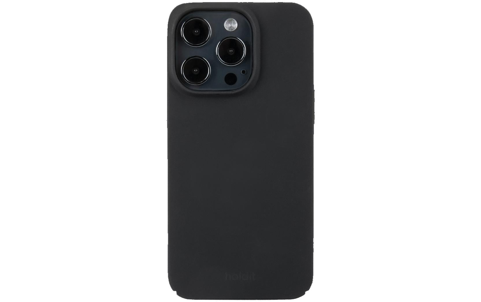 Holdit Back Cover Slim iPhone 15 Pro Schwarz