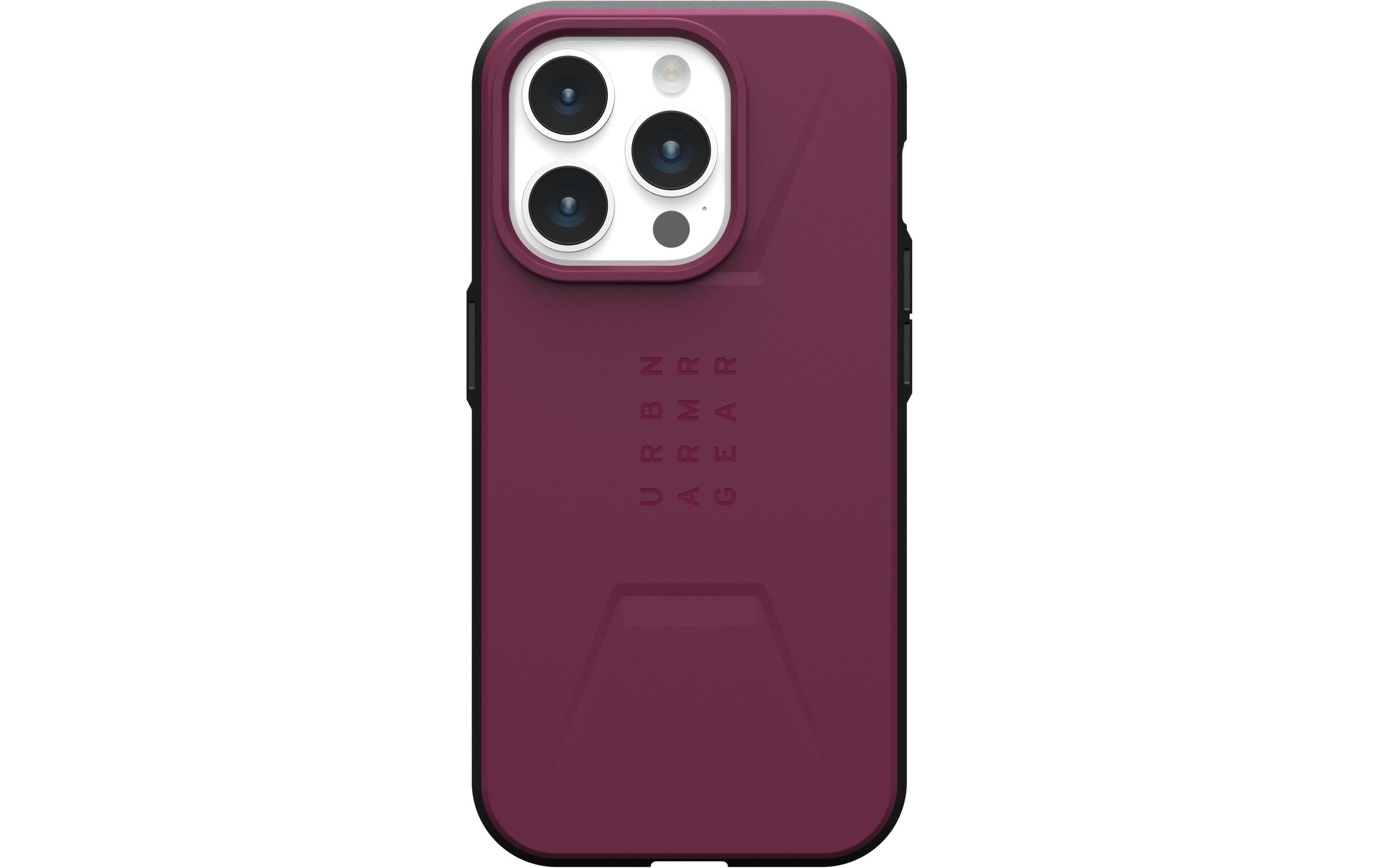 UAG Back Cover Civilian Case iPhone 15 Pro Bordeaux