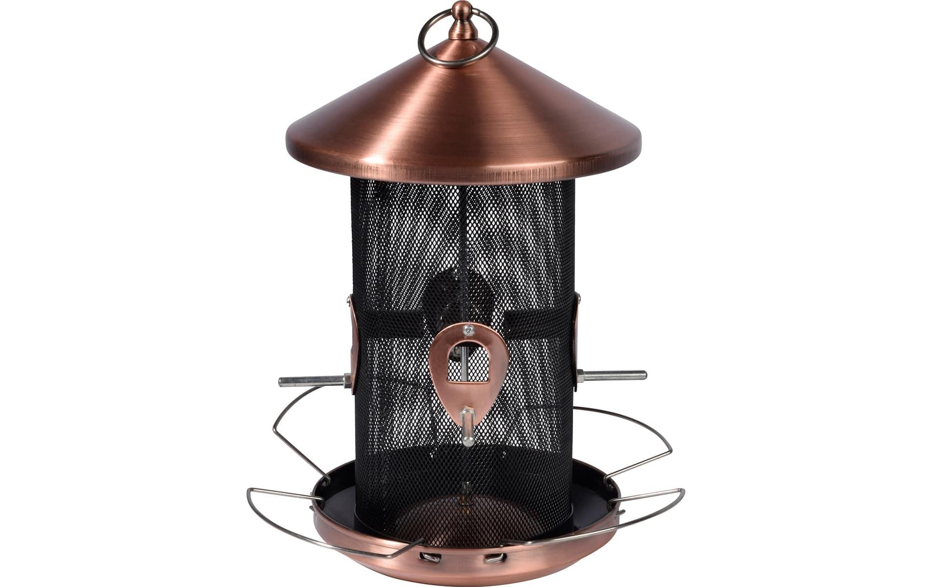 dobar Futterspender XXL, 20 x 20 x 32 cm, Metall, Kupfer