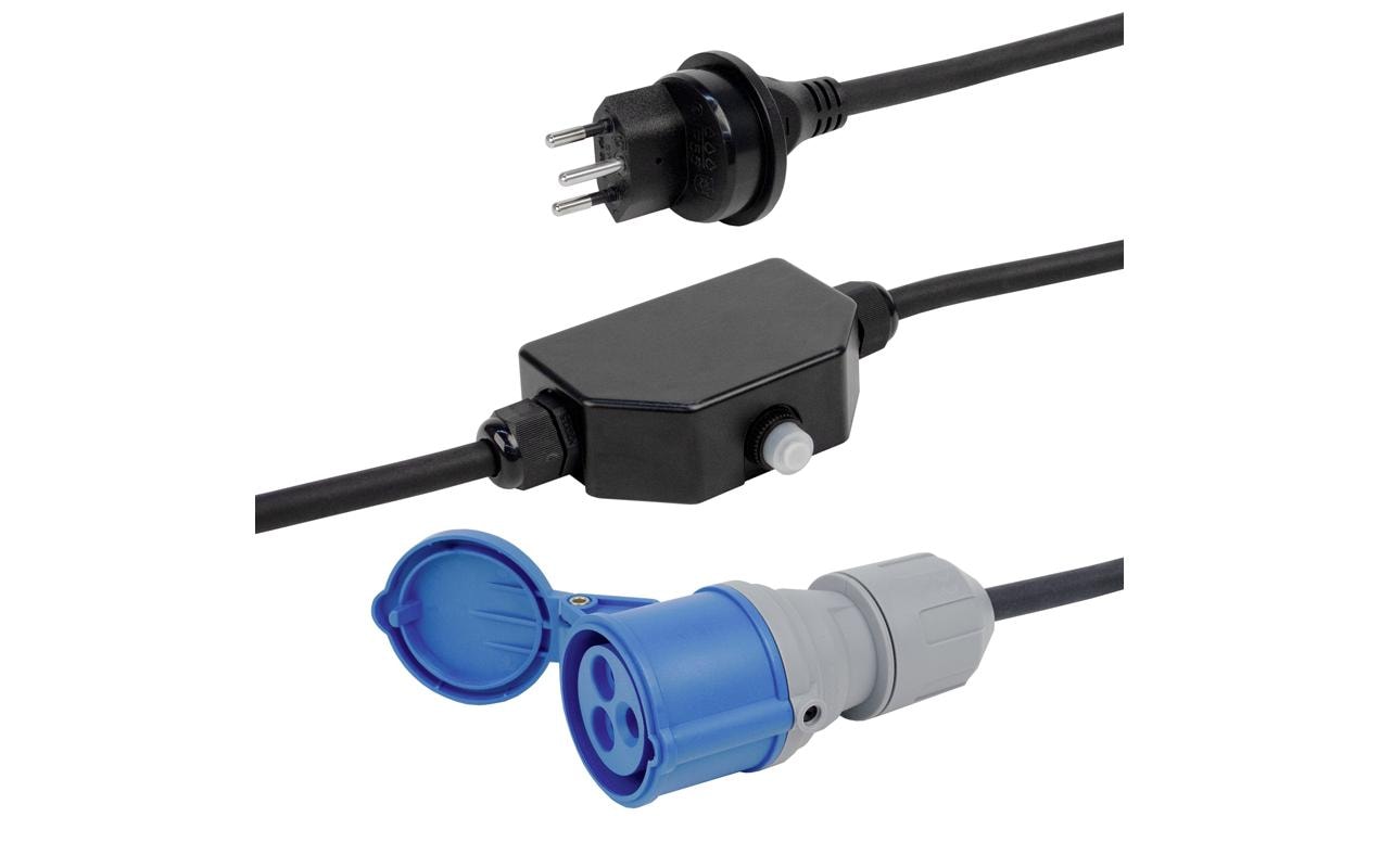 STEFFEN Verlängerungskabel GdV 3 x 1.5 mm2 T13-CEE16/3 2 m IP44
