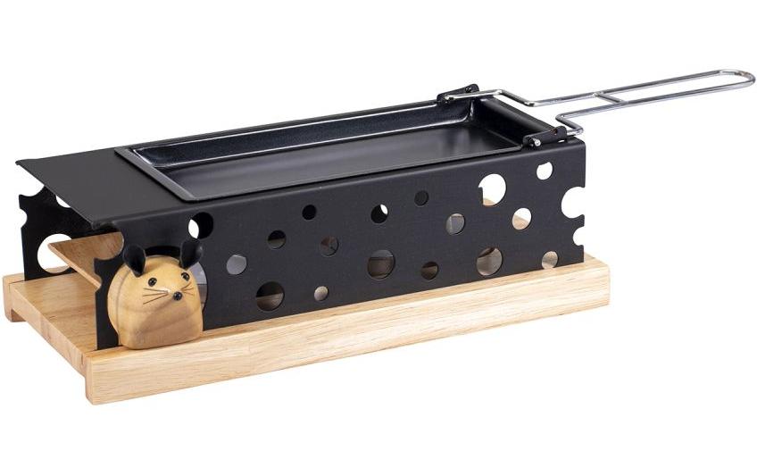 Kadastar Teelicht-Raclette Mouse Schwarz