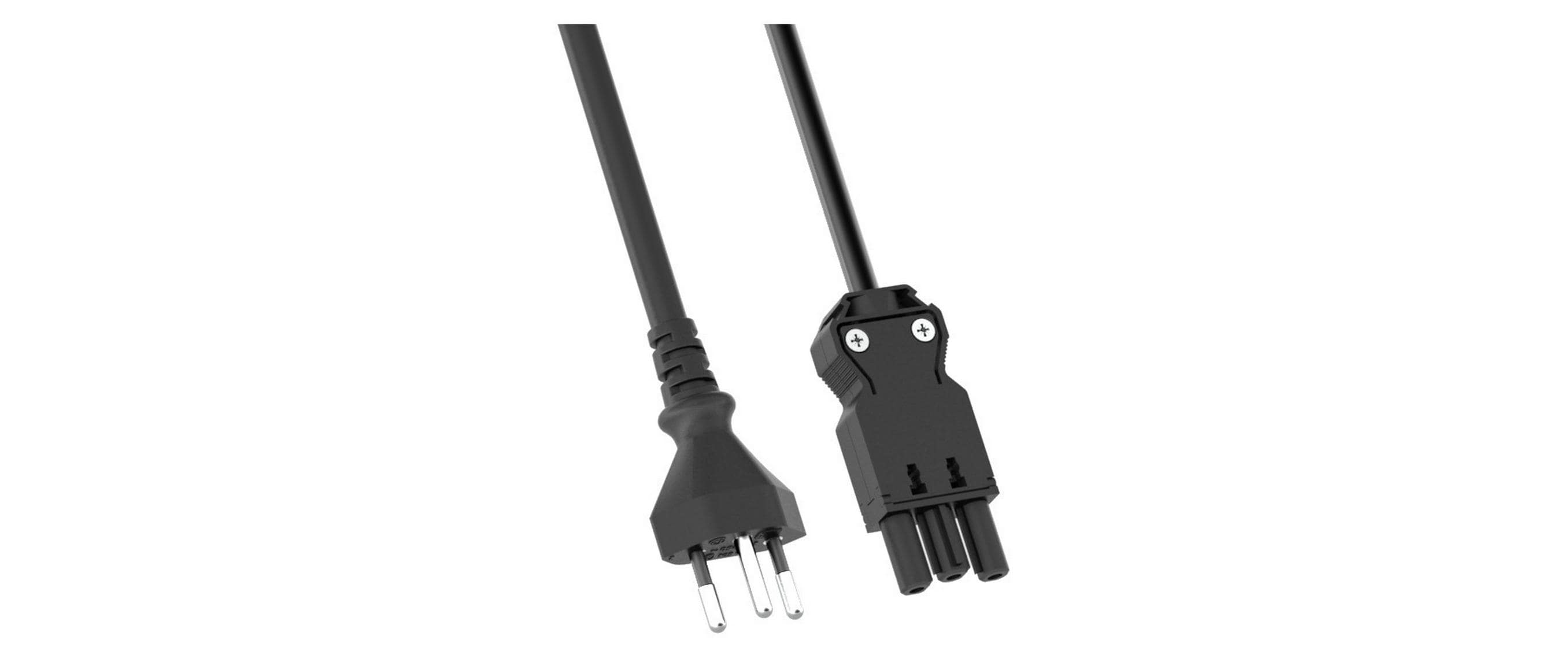 Bachmann Netzkabel Typ 12 / GST18i3, 3 m, Schwarz