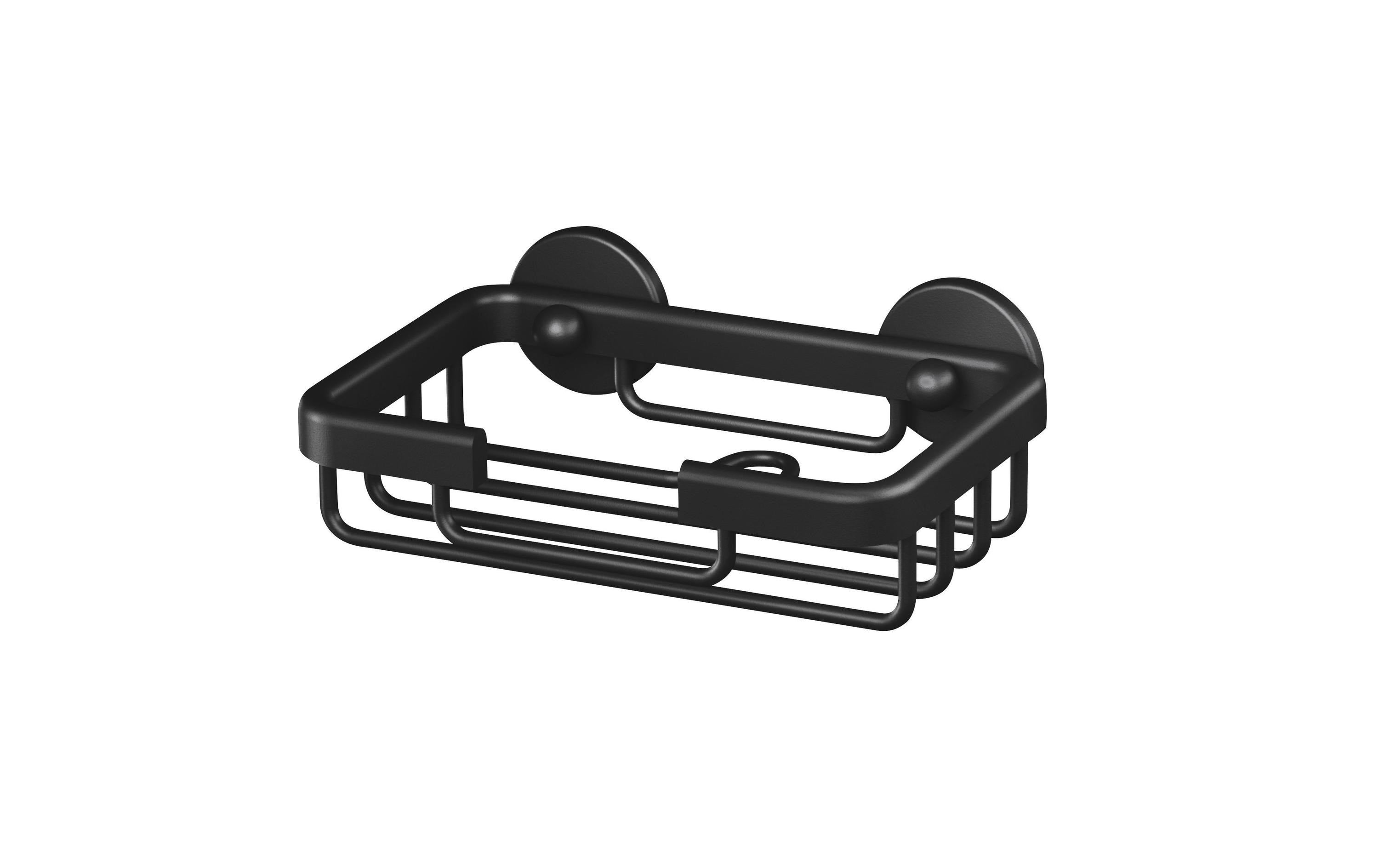 tesa Aluxx Black Seifenkorb Schwarz