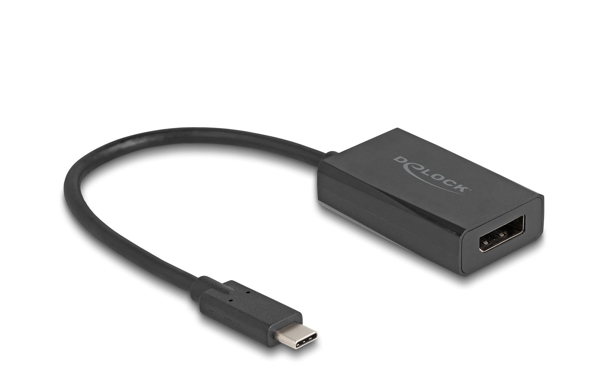 Delock Adapter 4K/60Hz mit PD 85 W DisplayPort - USB Type-C