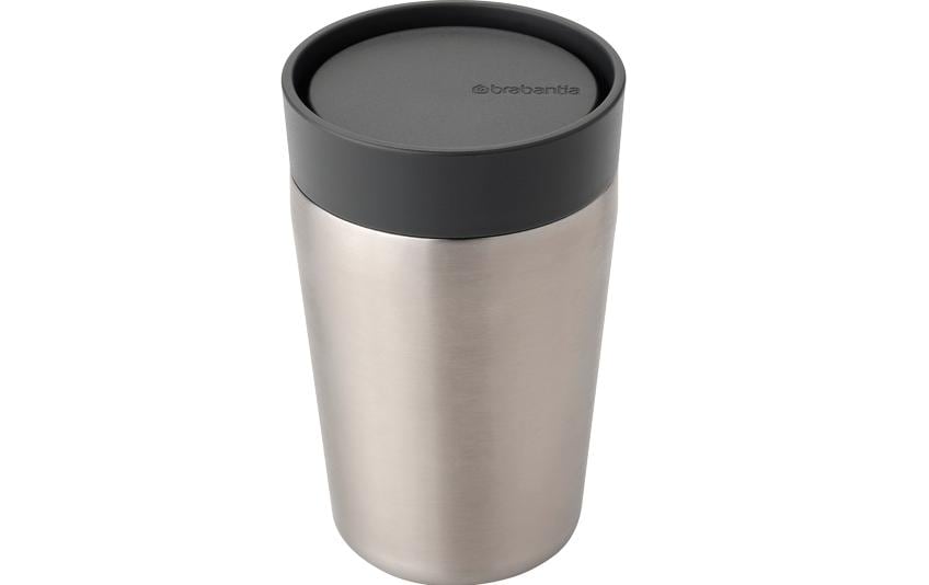 Brabantia Thermobecher Make & Take 200 ml, Dunkelgrau/Silber
