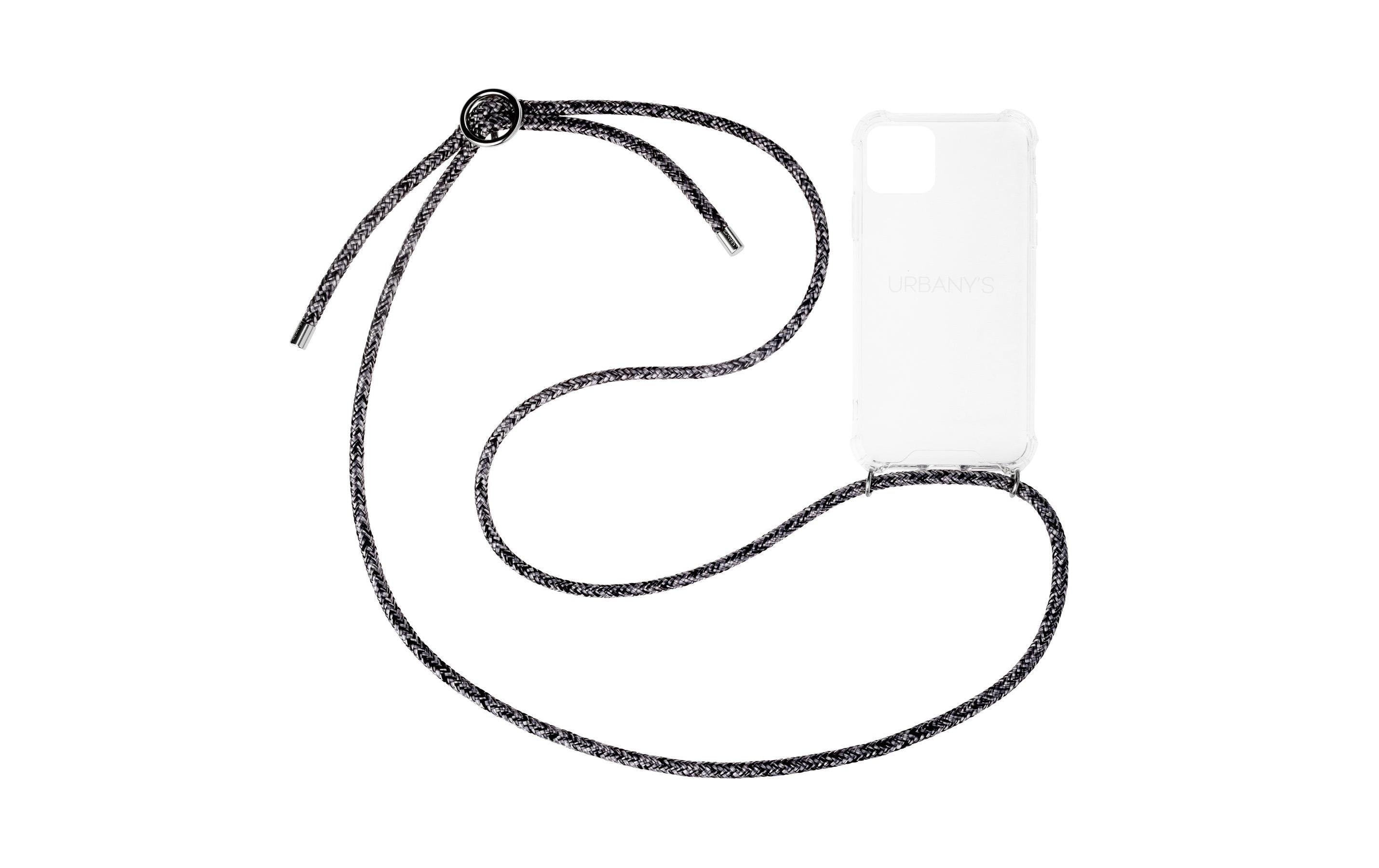 Urbany's Necklace Case iPhone 15 Plus Flashy Silver