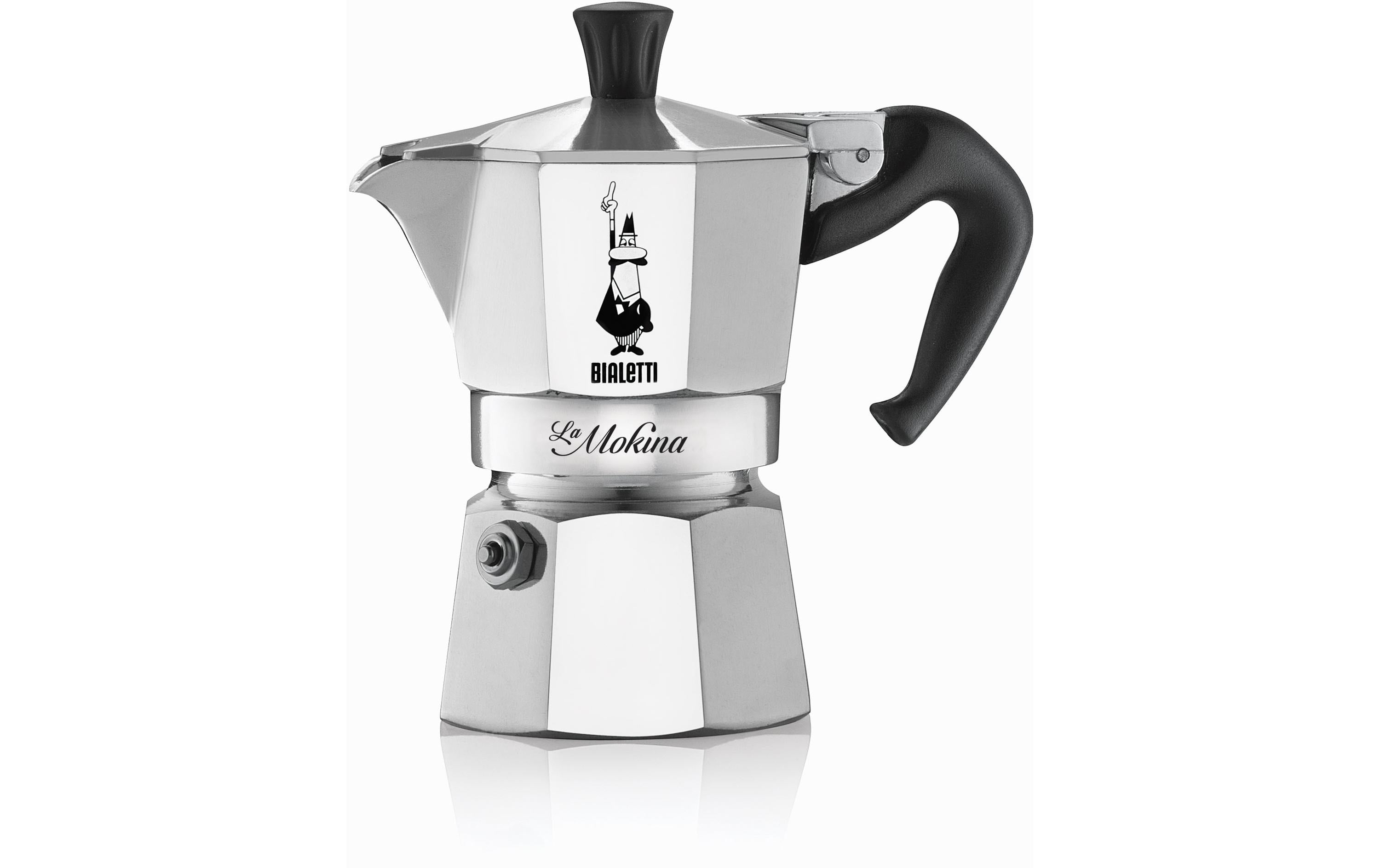 Bialetti Espressokocher La Mokina 0.5 Tassen, Silber