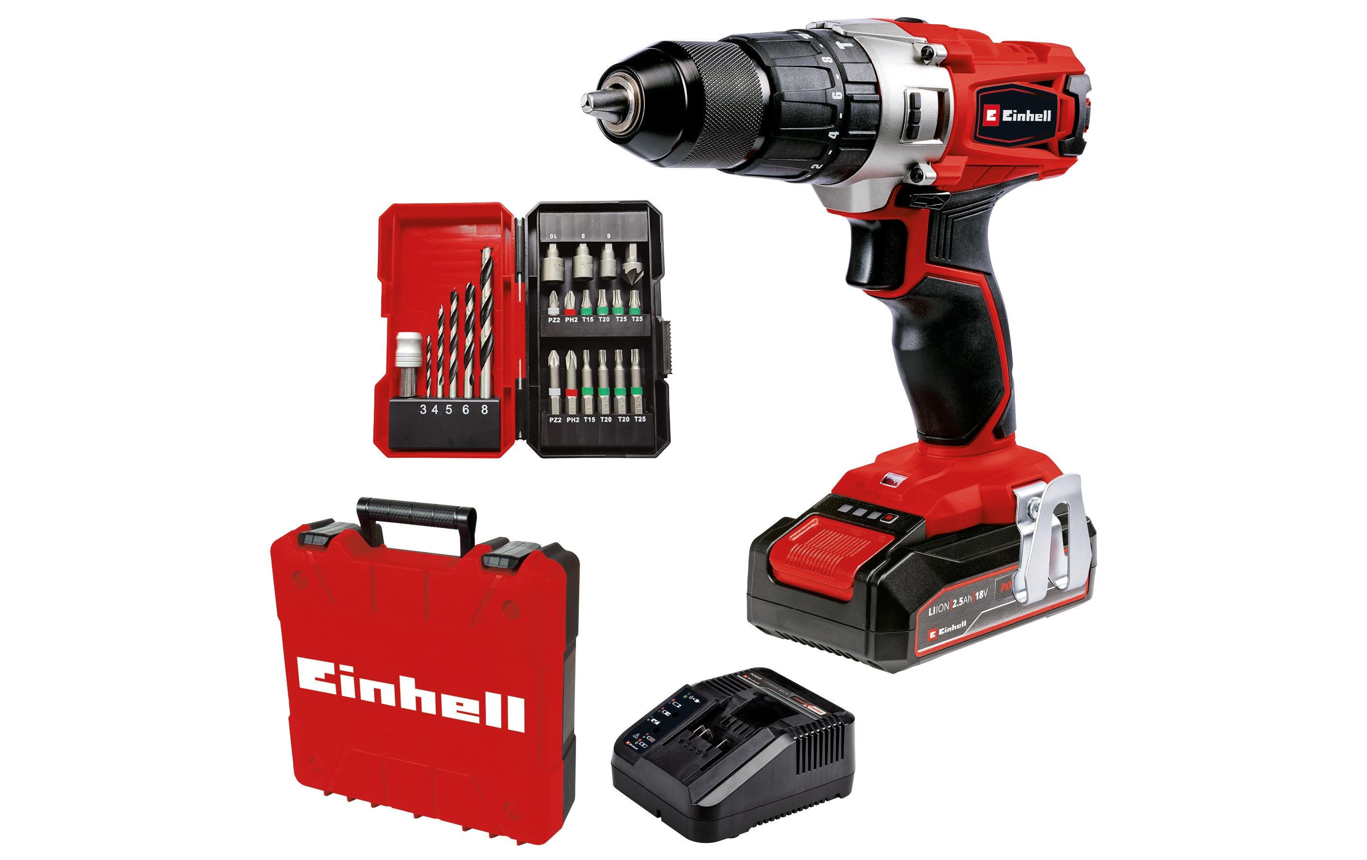 Einhell Akku-Schlagbohrschrauber TE-CD 18/2 Li-i +22